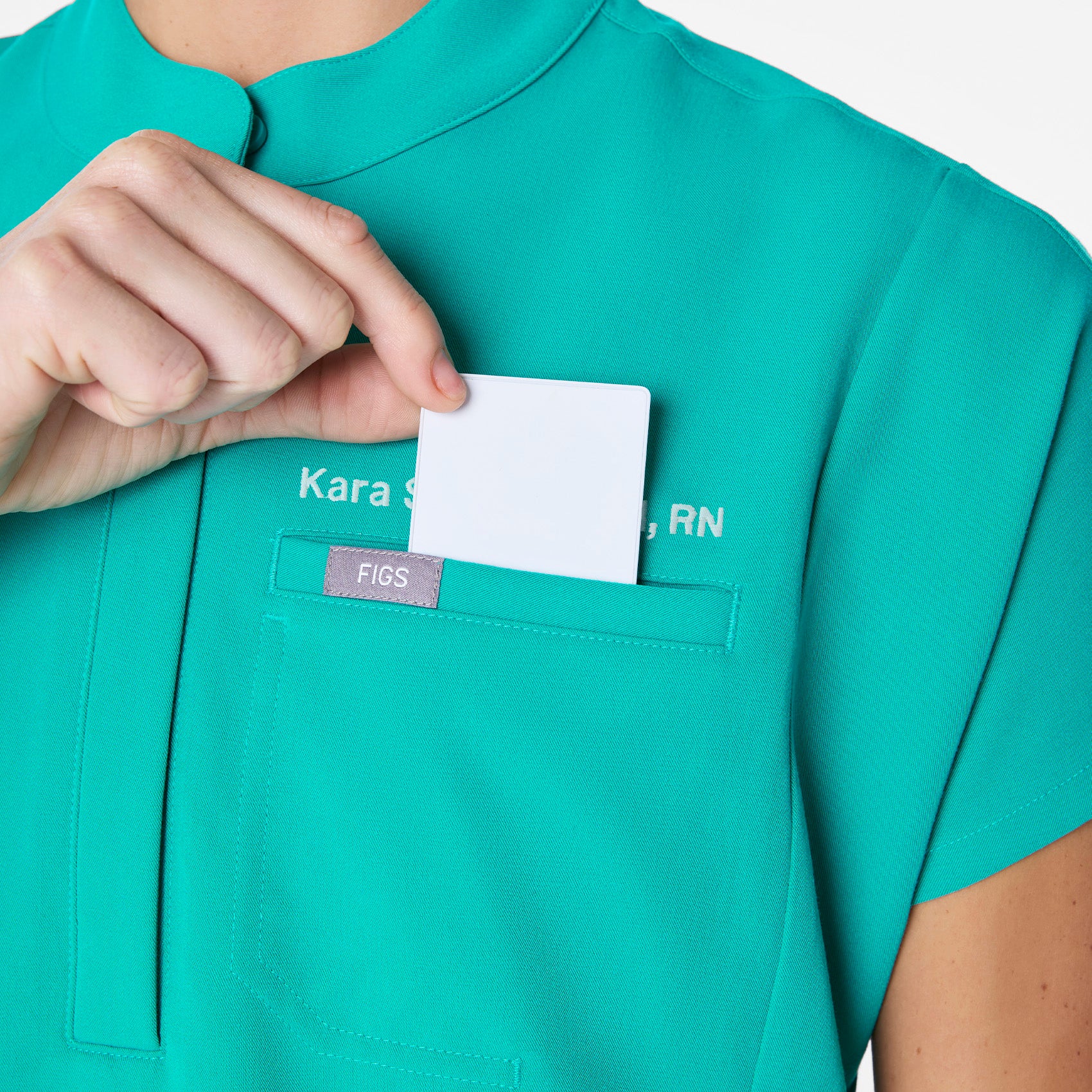 women's Lagoon Montex - Mock Neck Scrub Top - Image 6