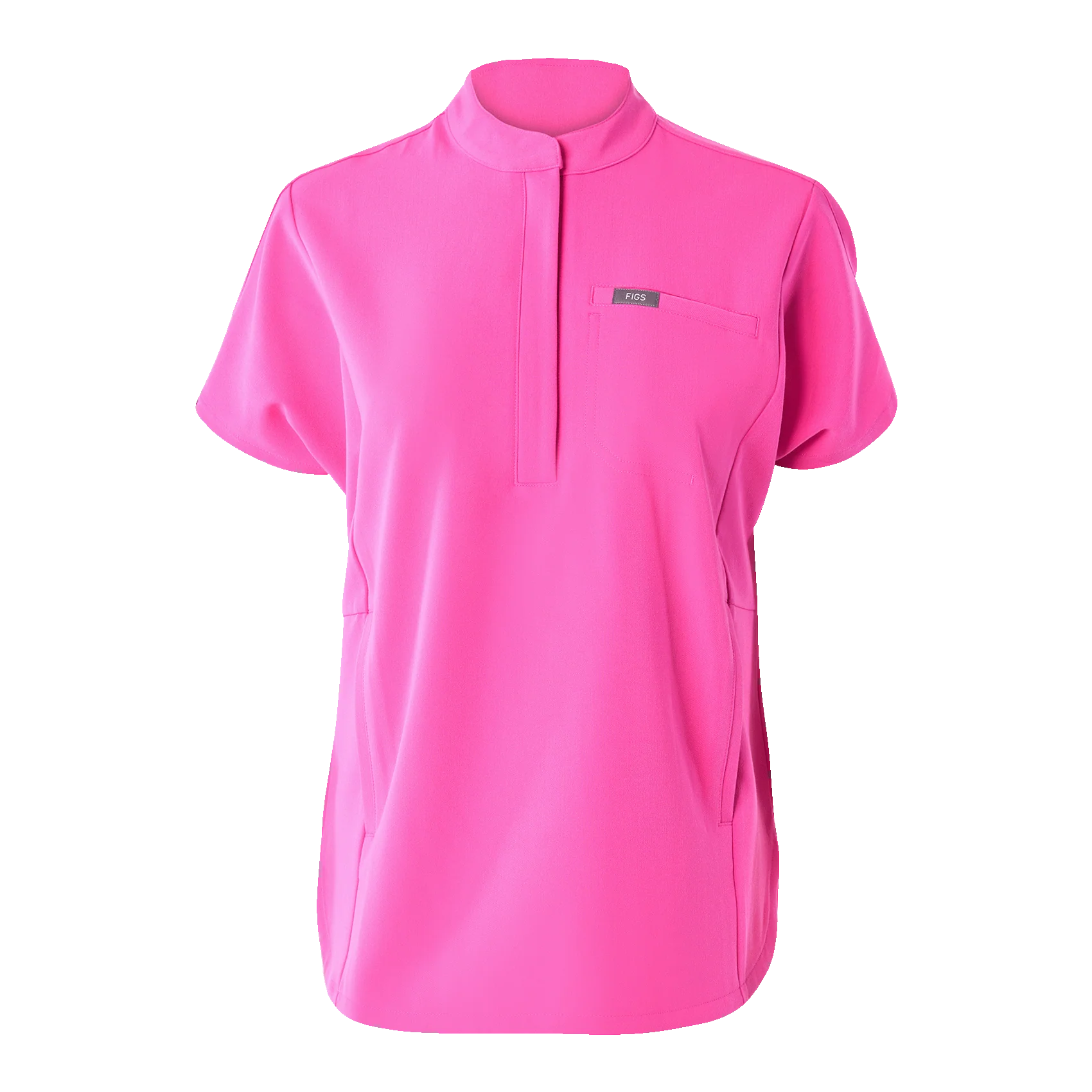 women's Rapid Response Pink Montex - Mock Neck Scrub Top - Image 9