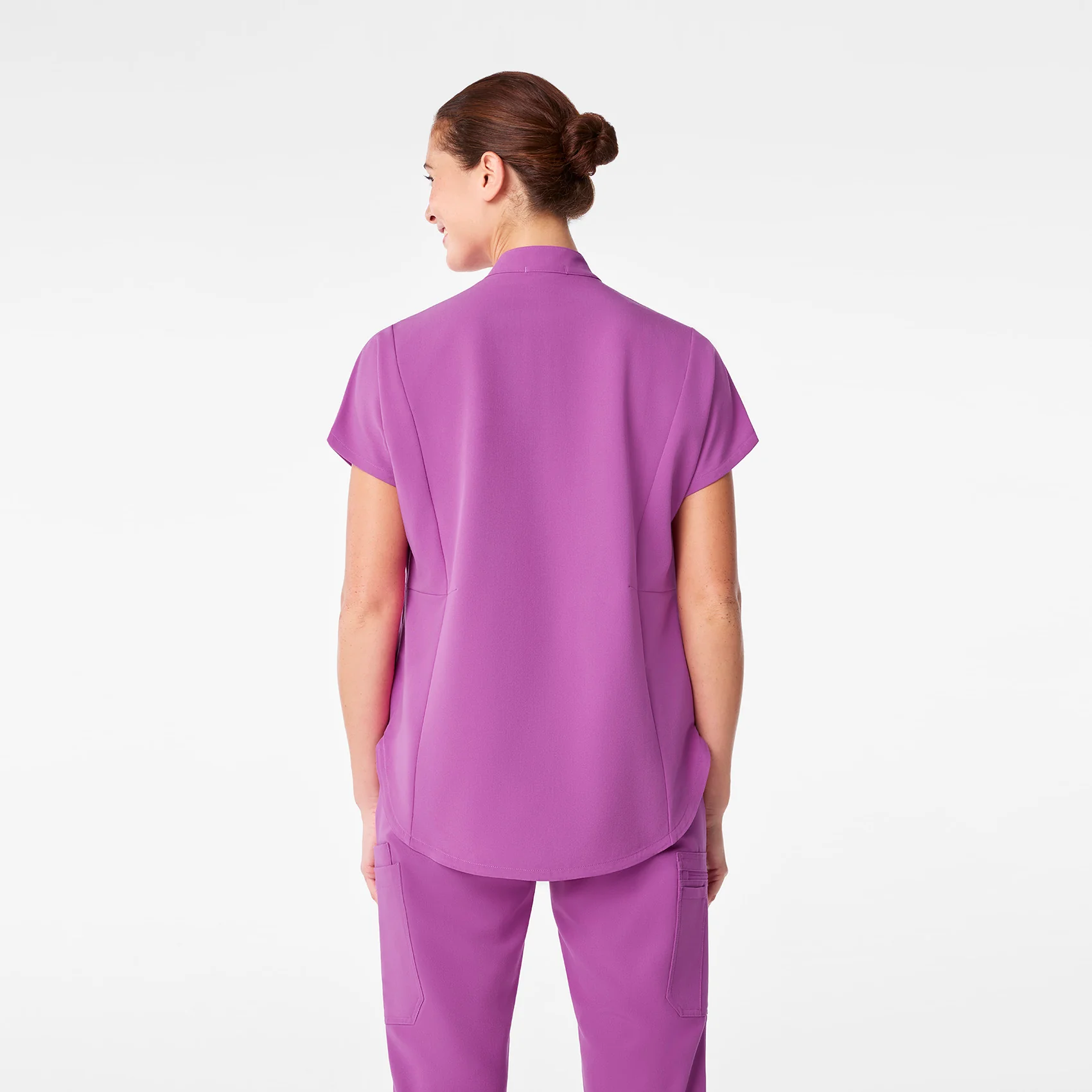women's Ultraberry Montex - Mock Neck Scrub Top - Image 4
