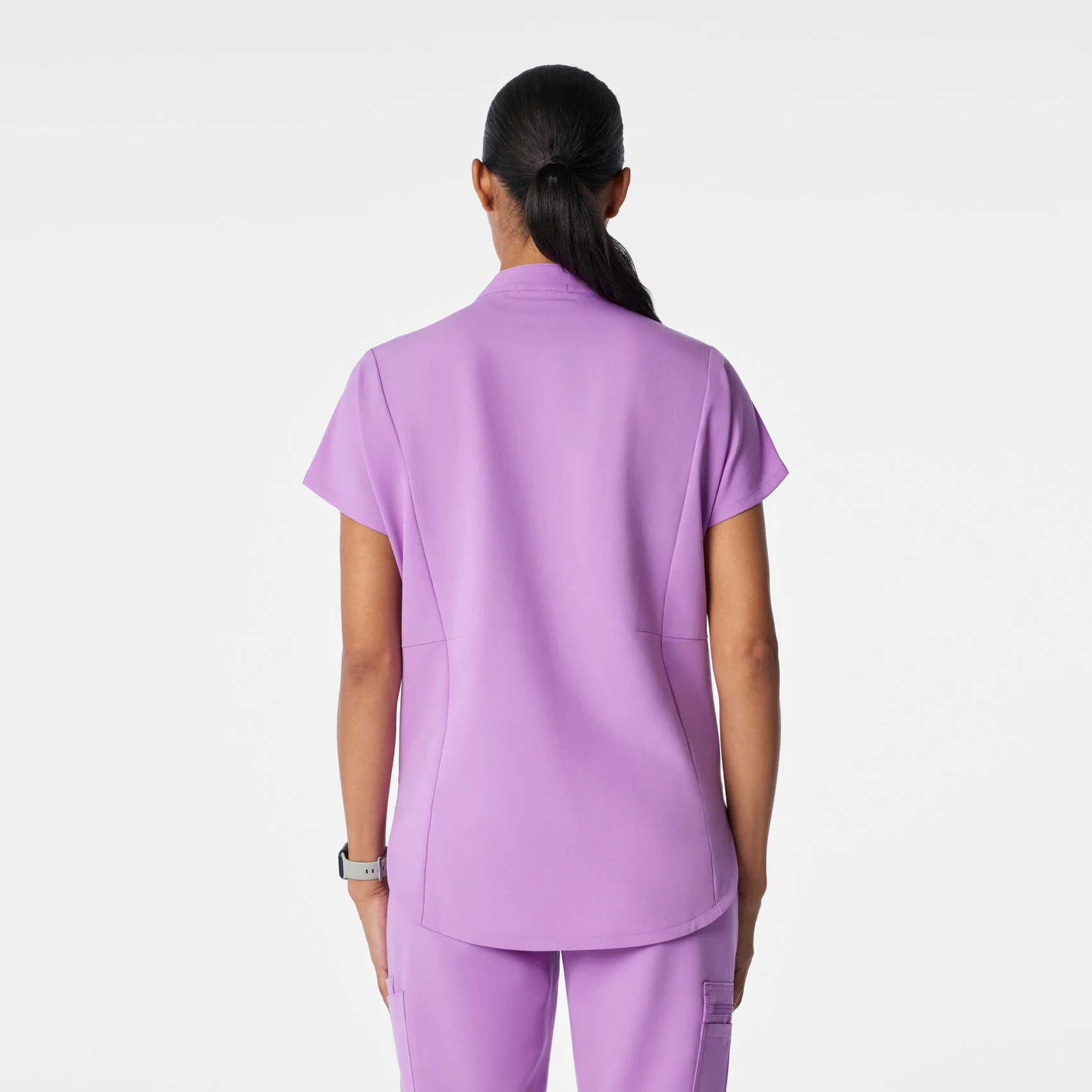 women's Wild Iris Montex - Mock Neck Scrub Top - Image 4