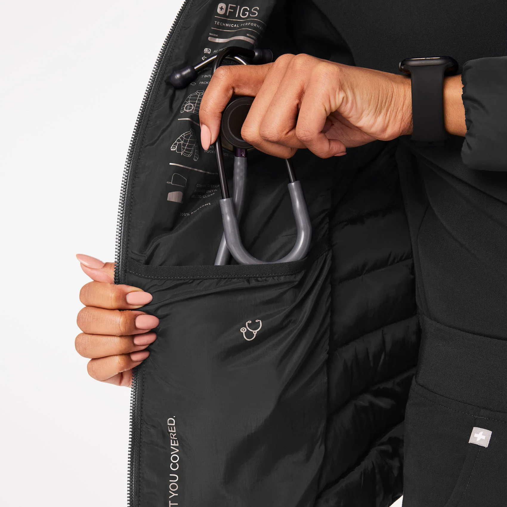 women's Black On-Shift™ Packable - Puffer Jacket - Image 10