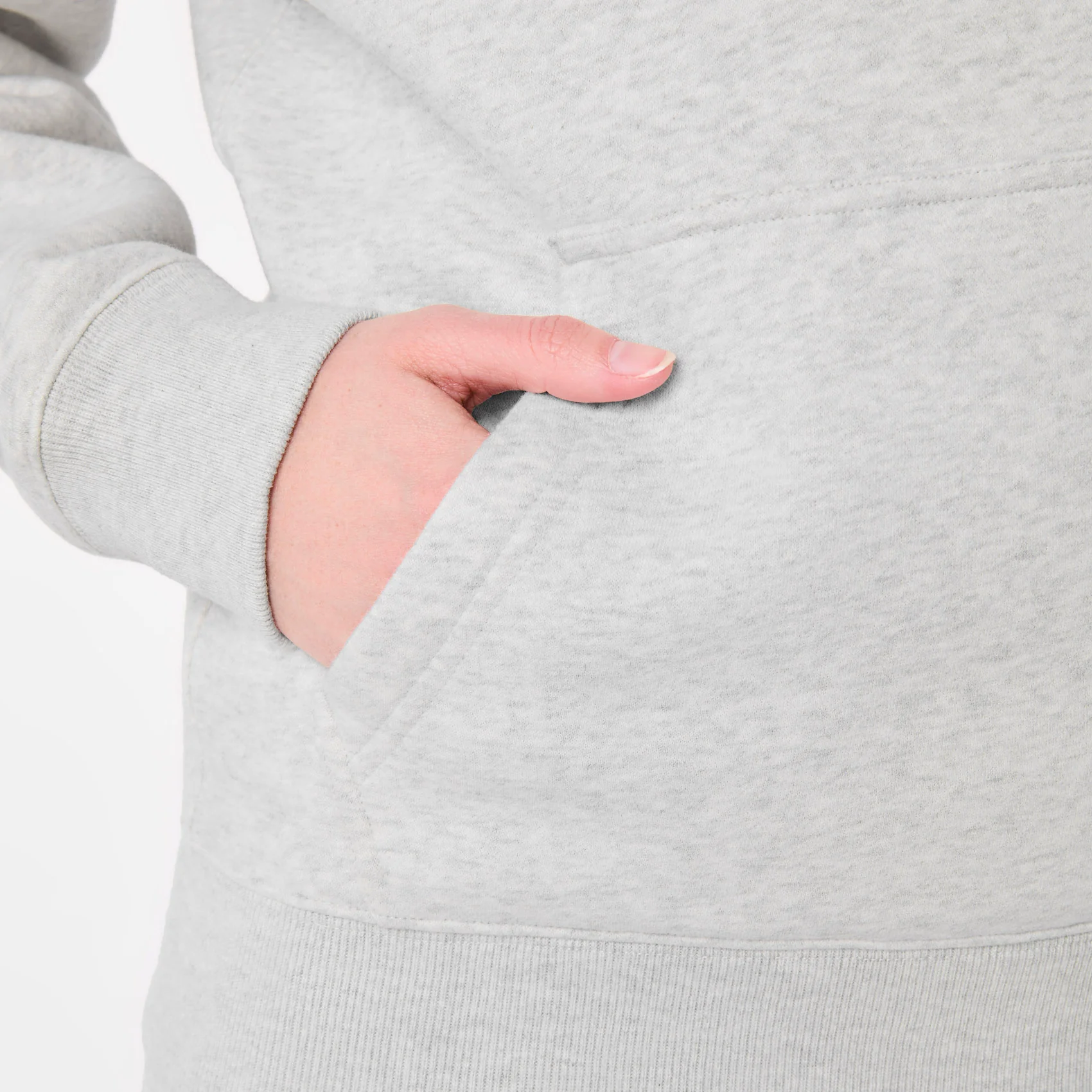 women's Heather Grey Off-Shift Awesome Humans ¼ Zip - Sweatshirt™ - Image 7
