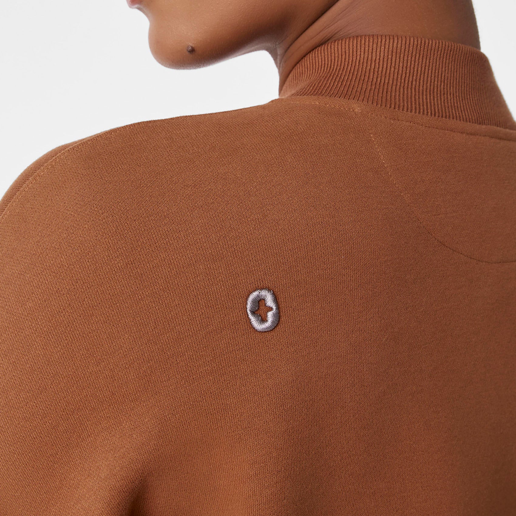 women's Mocha Off-Shift Bomber Sweatshirt™ - Image 5