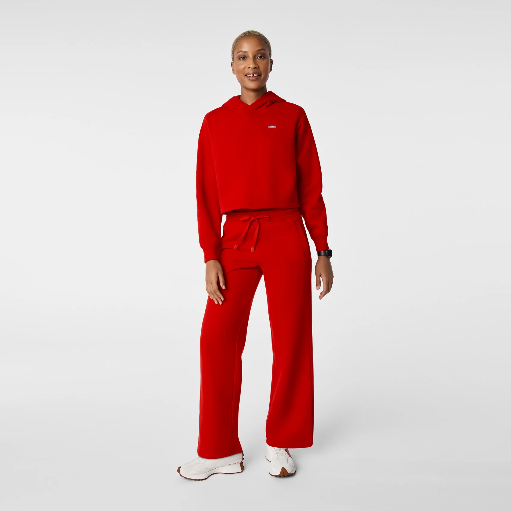 women's Winning Red Off-Shift Cropped - Hoodie Sweatshirt™ - Image 2