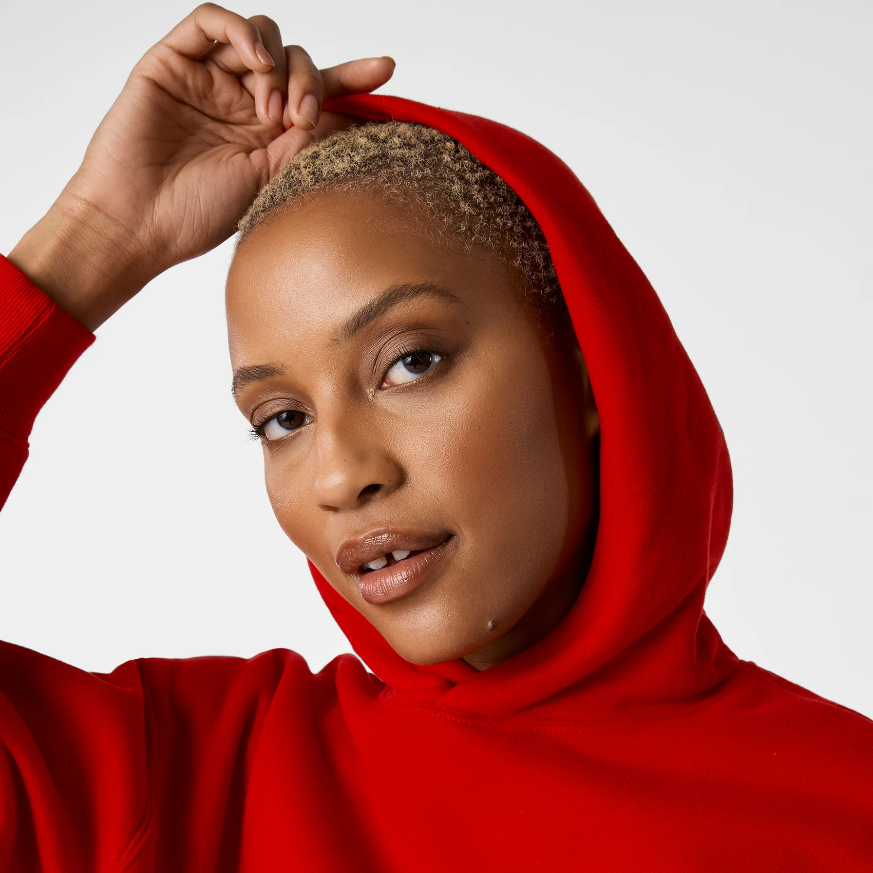 women's Winning Red Off-Shift Cropped - Hoodie Sweatshirt™ - Image 6