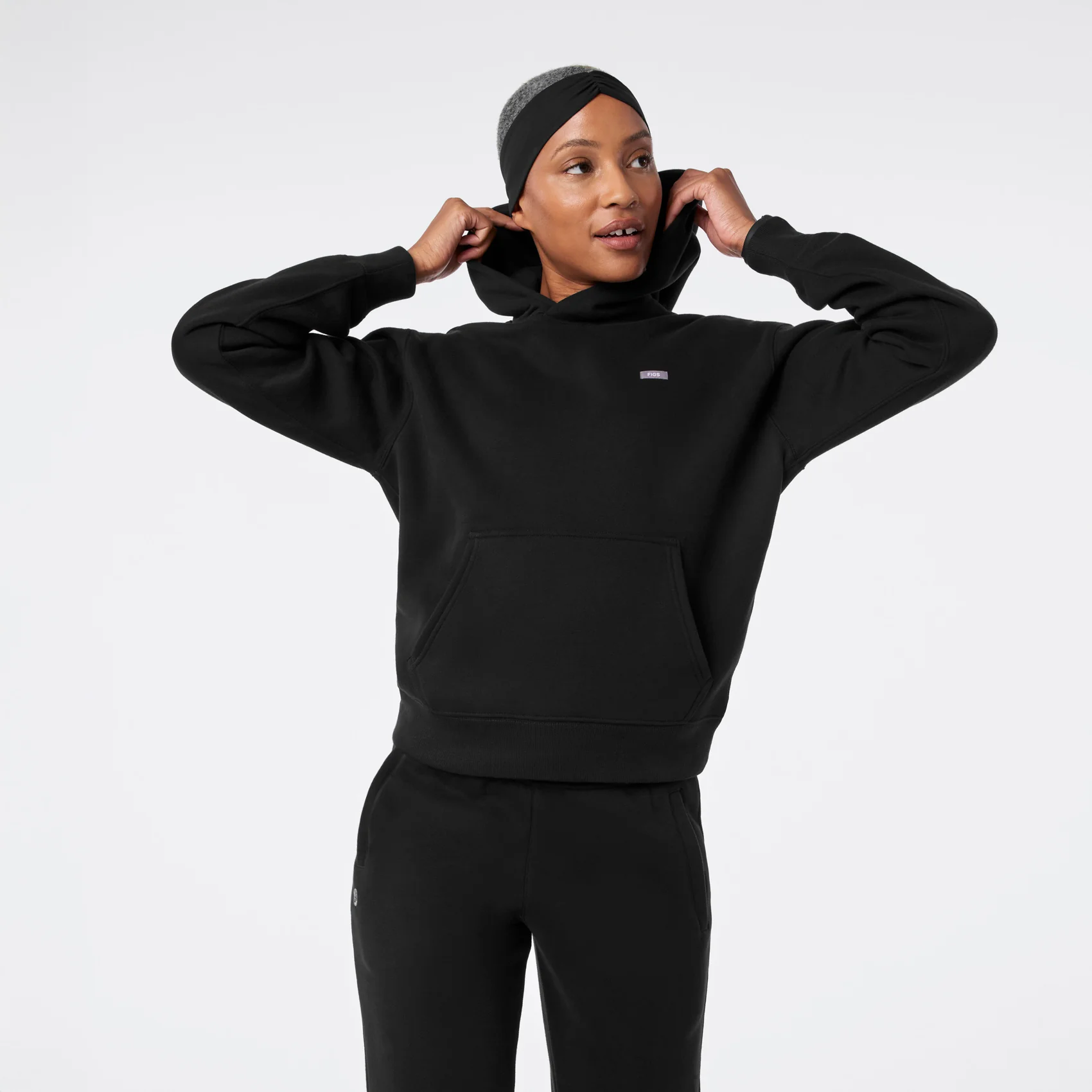 women's Black Off-Shift - Hoodie Sweatshirt™ - Image 9