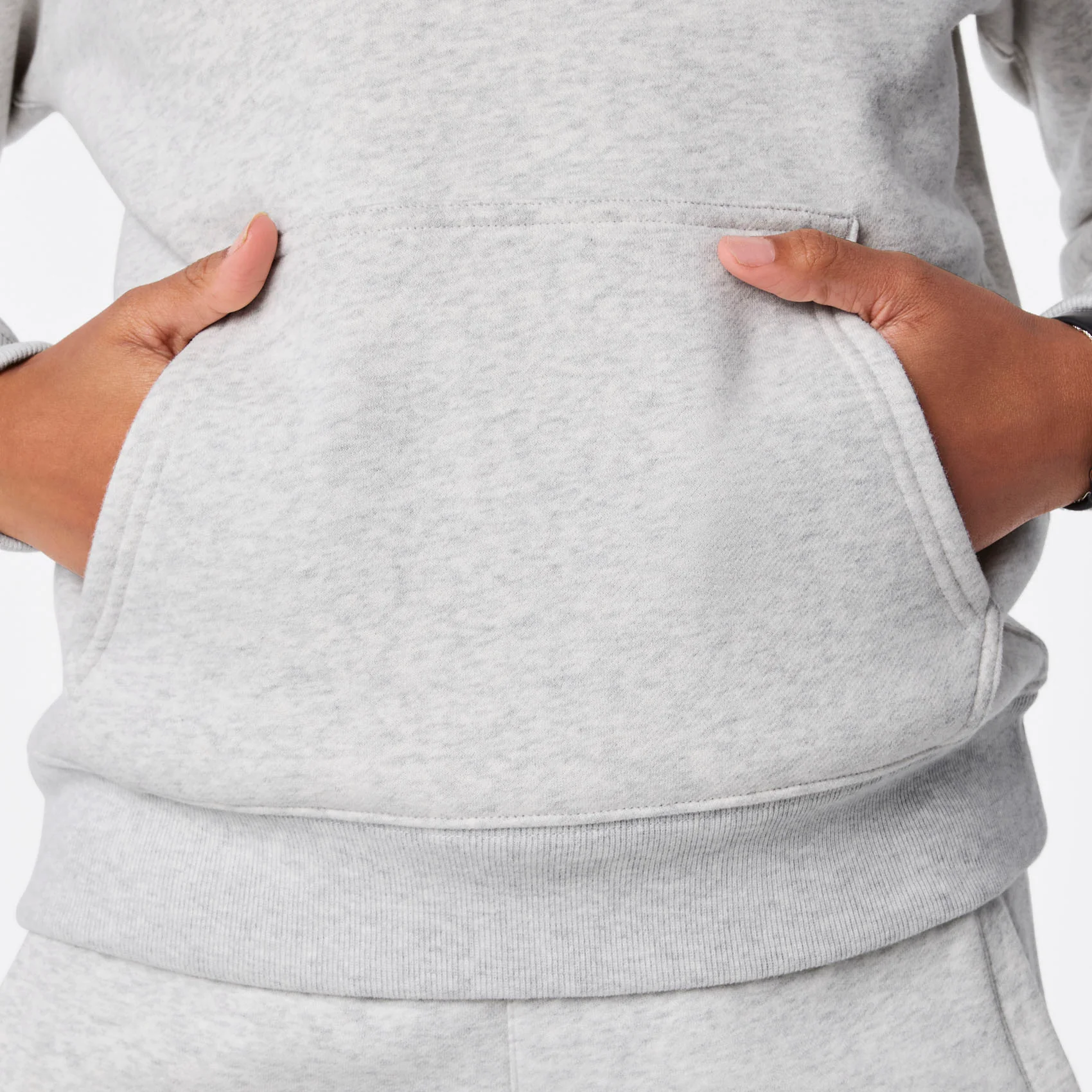 women's Heather Grey Off-Shift - Hoodie Sweatshirt⢠- Image 8