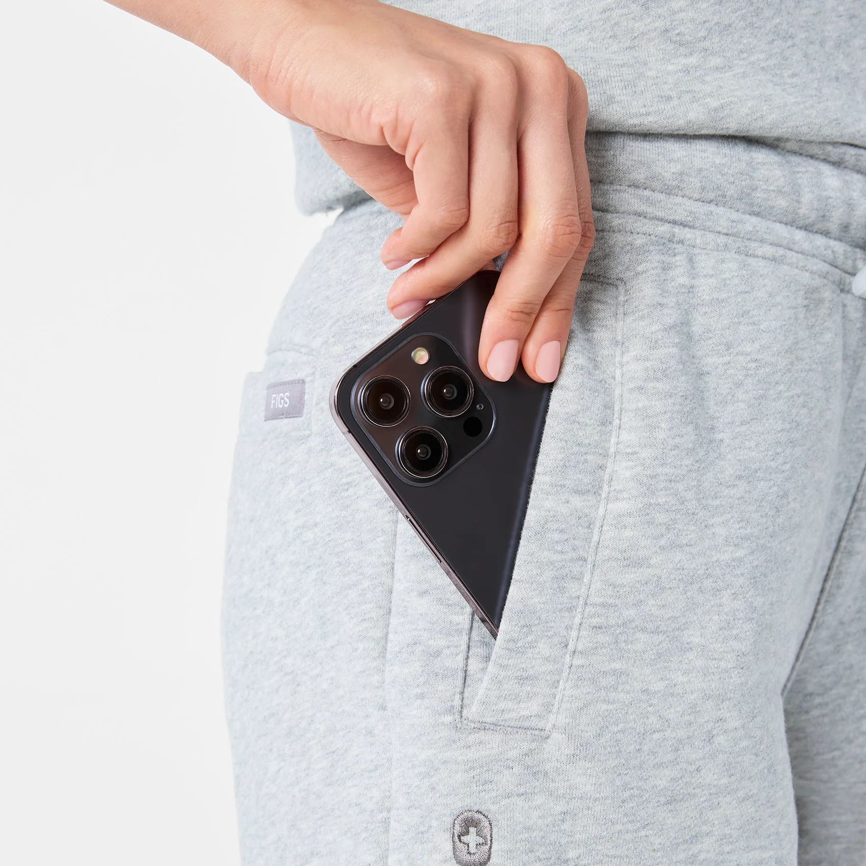 women's Heather Grey Off-Shift - Lounge Shorts™ - Image 6