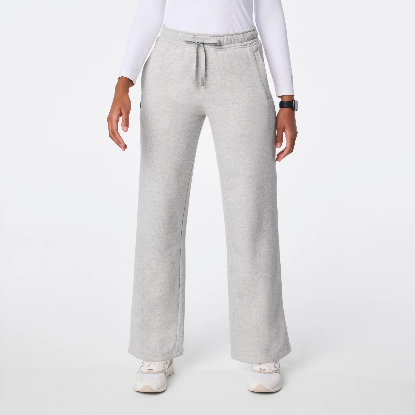 women's Heather Grey Off-Shift Wide Leg - Sweatpant™