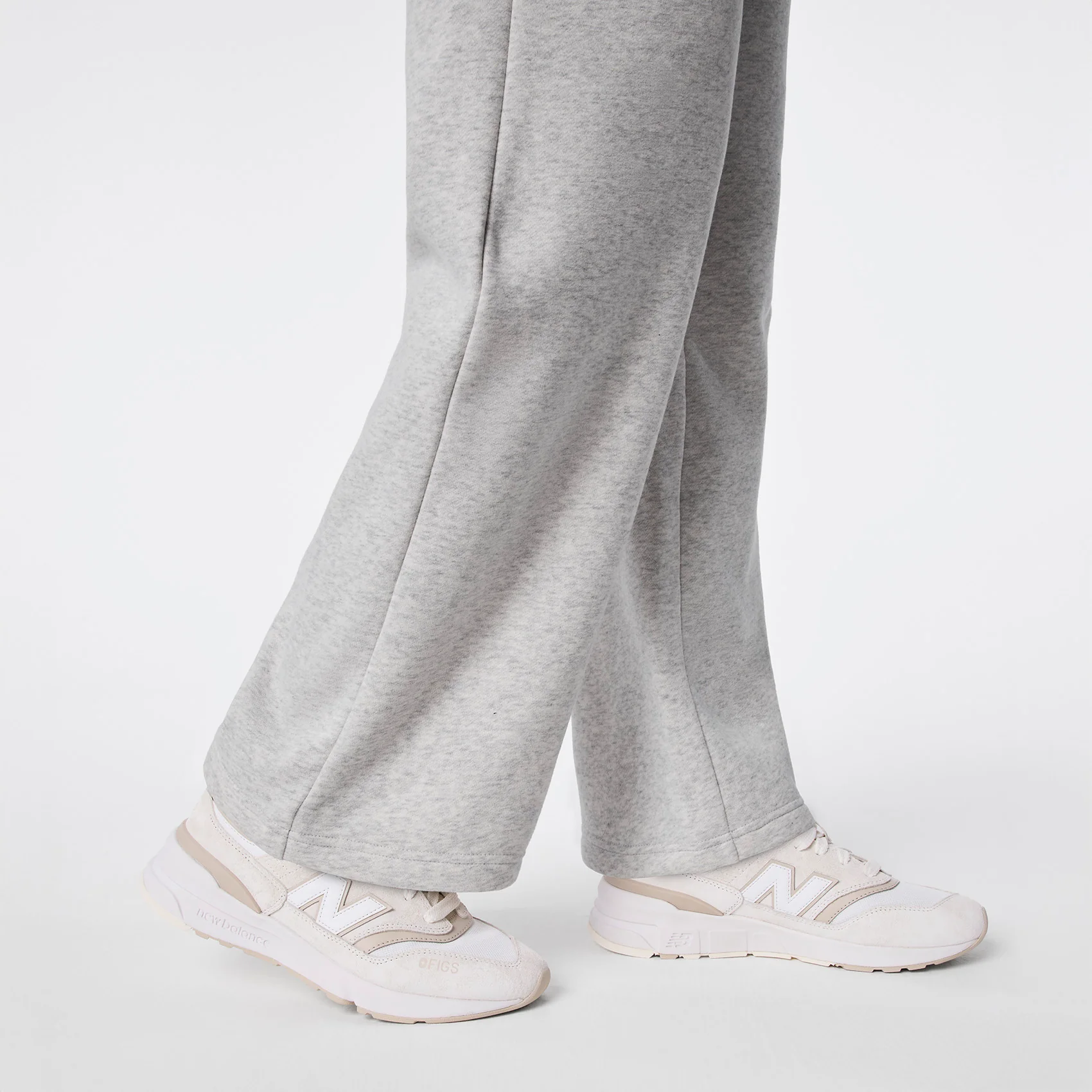 women's Heather Grey Off-Shift Wide Leg - Sweatpant™ - Image 8