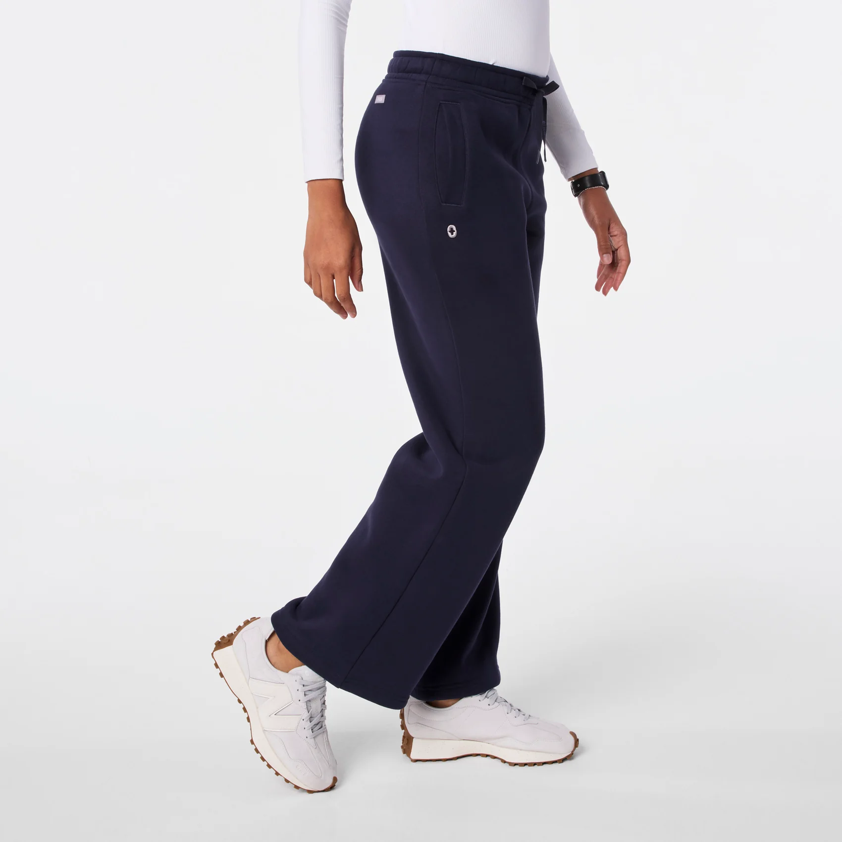 women's Navy Off-Shift Wide Leg - Sweatpant™ - Image 3