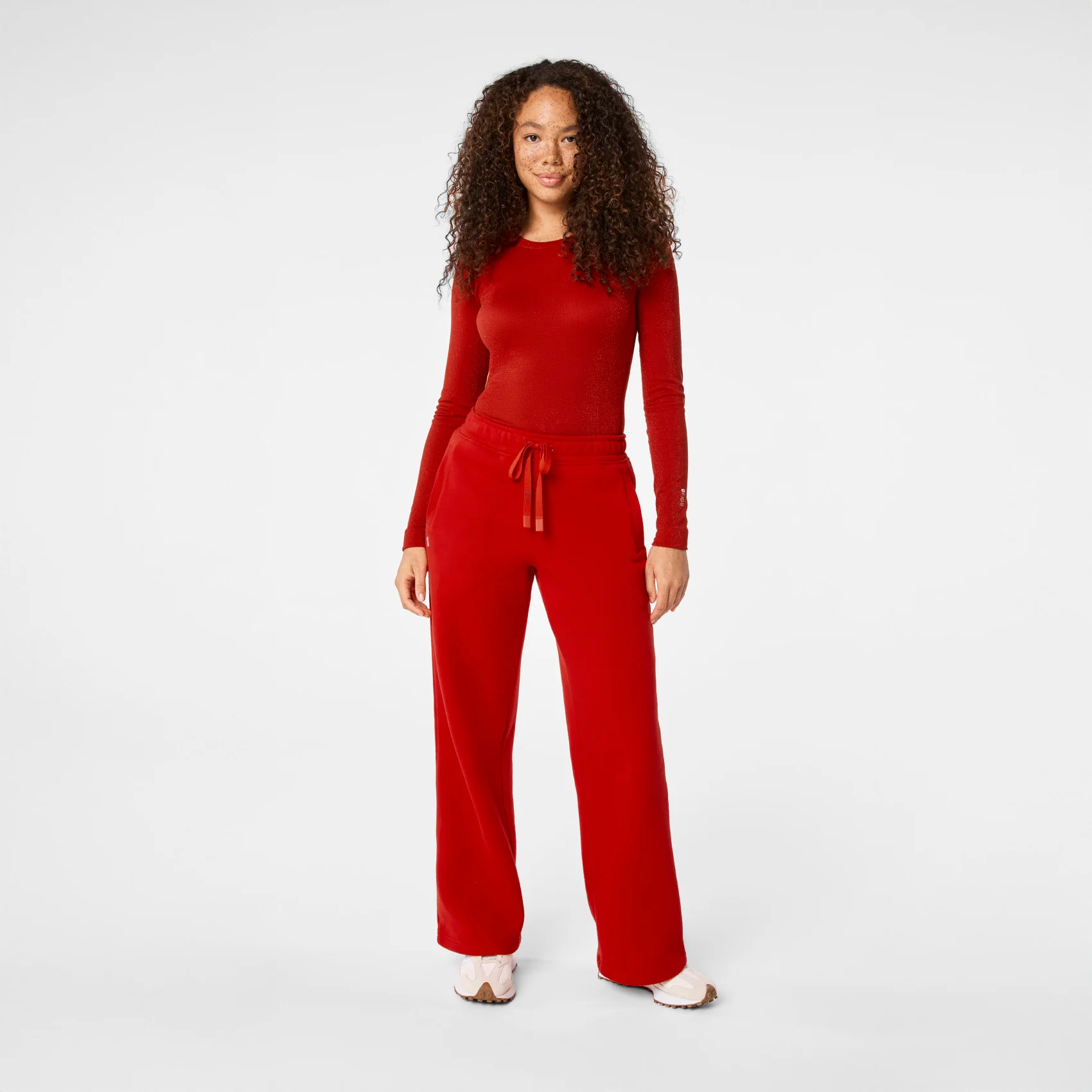 women's Winning Red Off-Shift Wide Leg - Sweatpant™ - Image 2