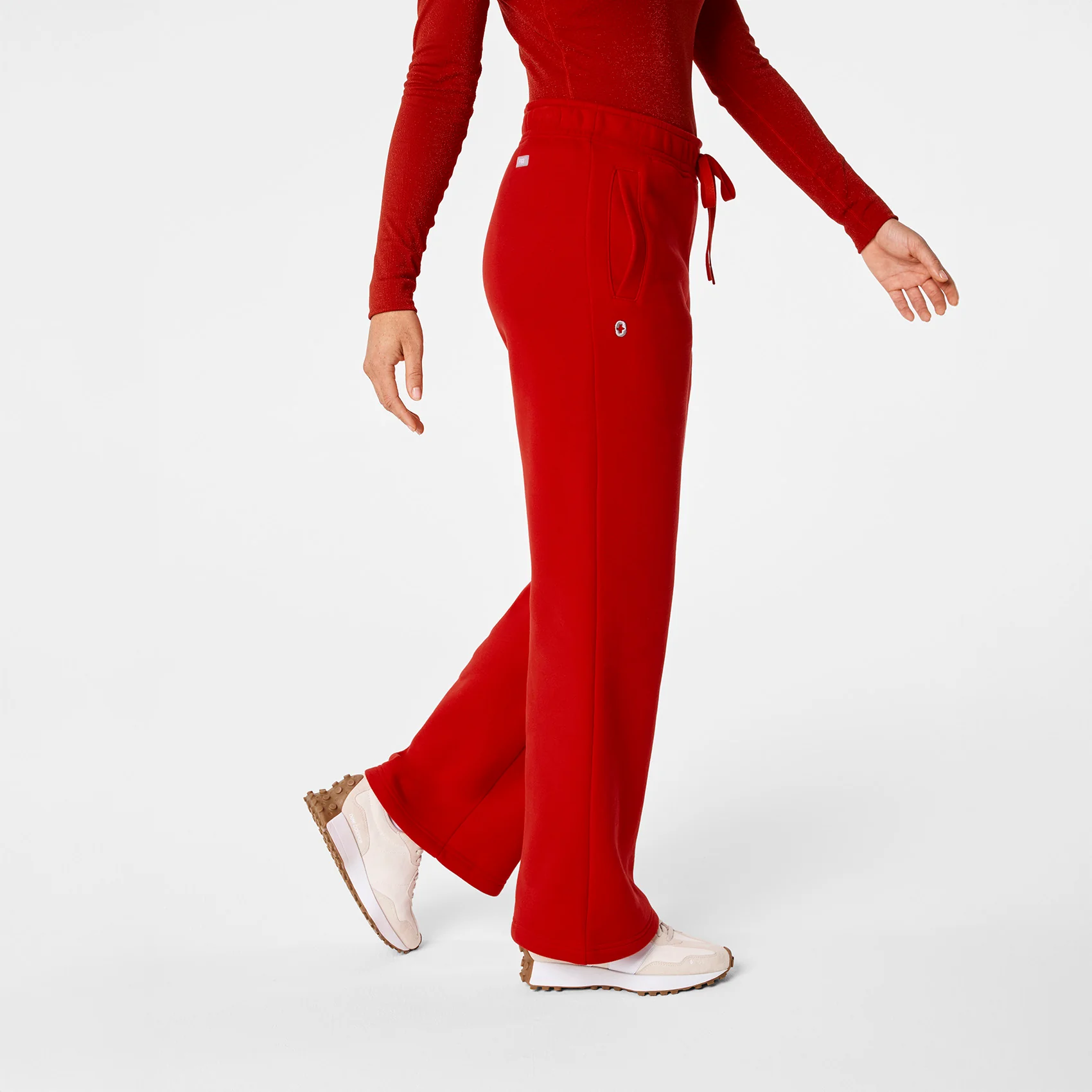 women's Winning Red Off-Shift Wide Leg - Sweatpant™ - Image 3