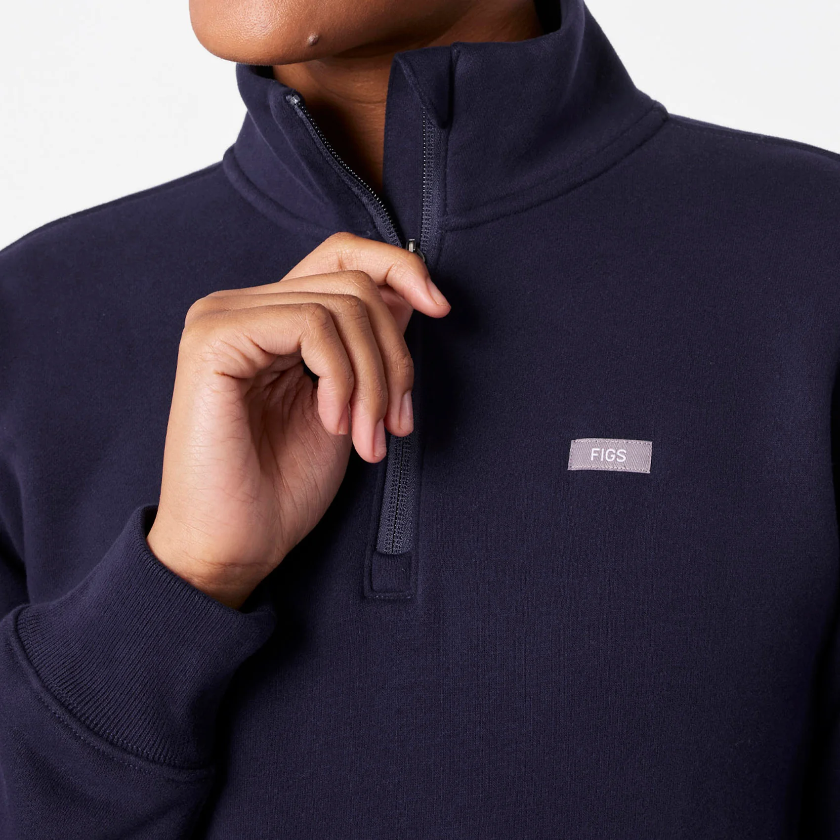 women's Navy Off-Shift ¼ Zip - Sweatshirt™ - Image 6