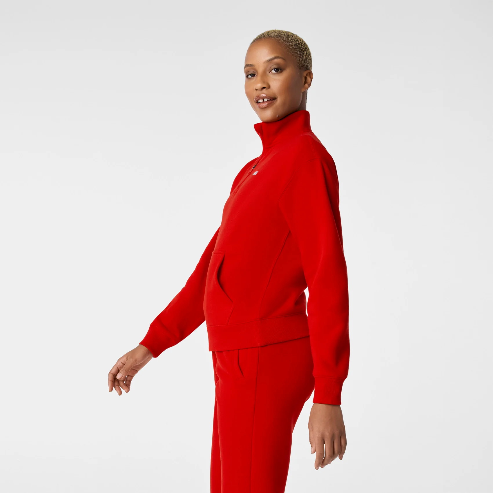 women's Winning Red Off-Shift ¼ Zip - Sweatshirt™ - Image 3