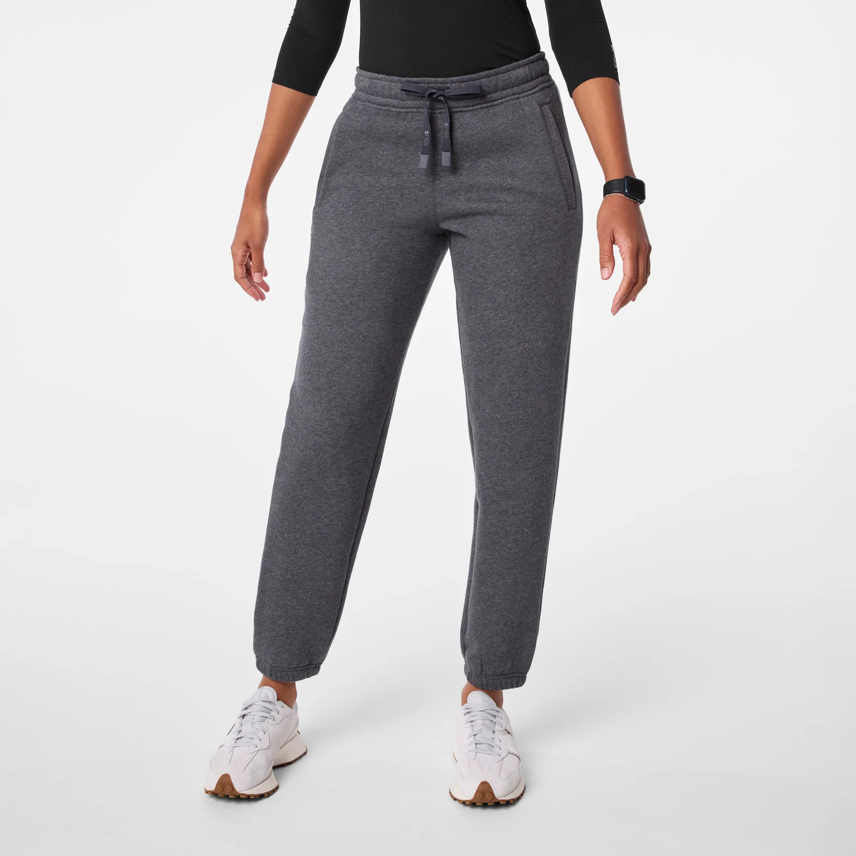 women's Charcoal Heather Grey Off-Shift Relaxed - Jogger Sweatpantâ˘