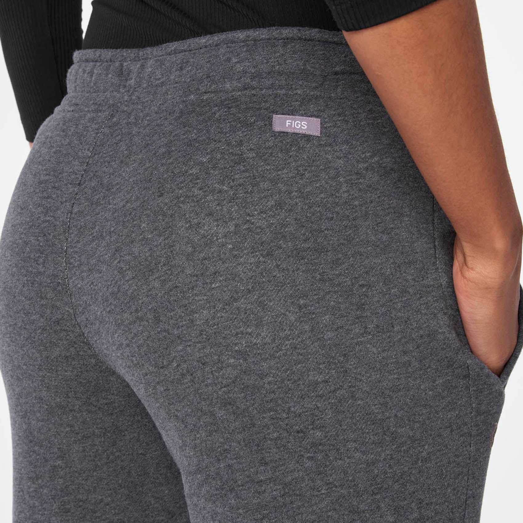 women's Charcoal Heather Grey Off-Shift Relaxed - Jogger Sweatpant⢠- Image 5