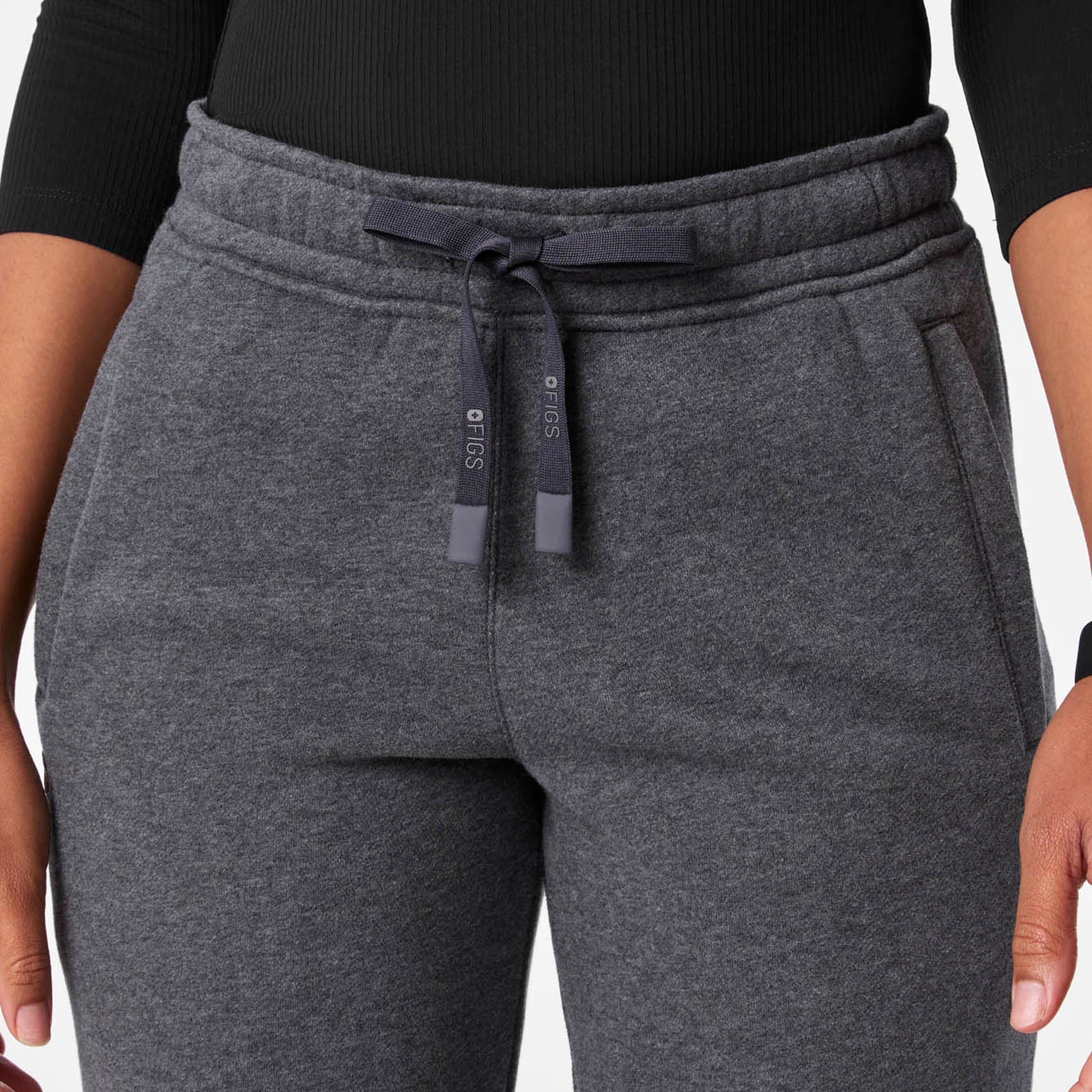 women's Charcoal Heather Grey Off-Shift Relaxed - Jogger Sweatpant⢠- Image 6