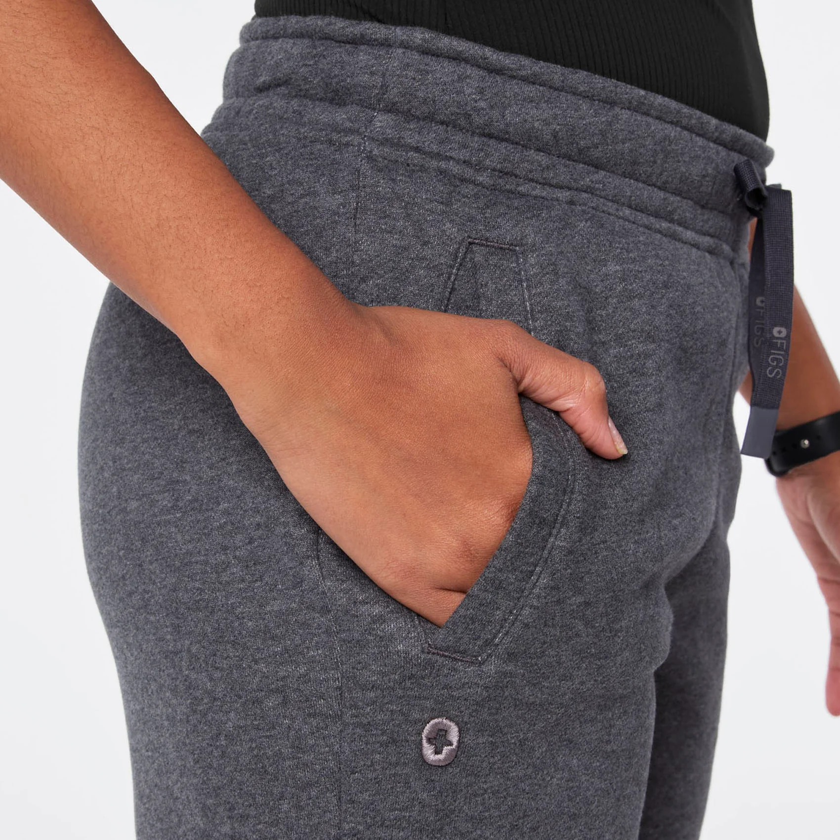 women's Charcoal Heather Grey Off-Shift Relaxed - Jogger Sweatpant⢠- Image 7