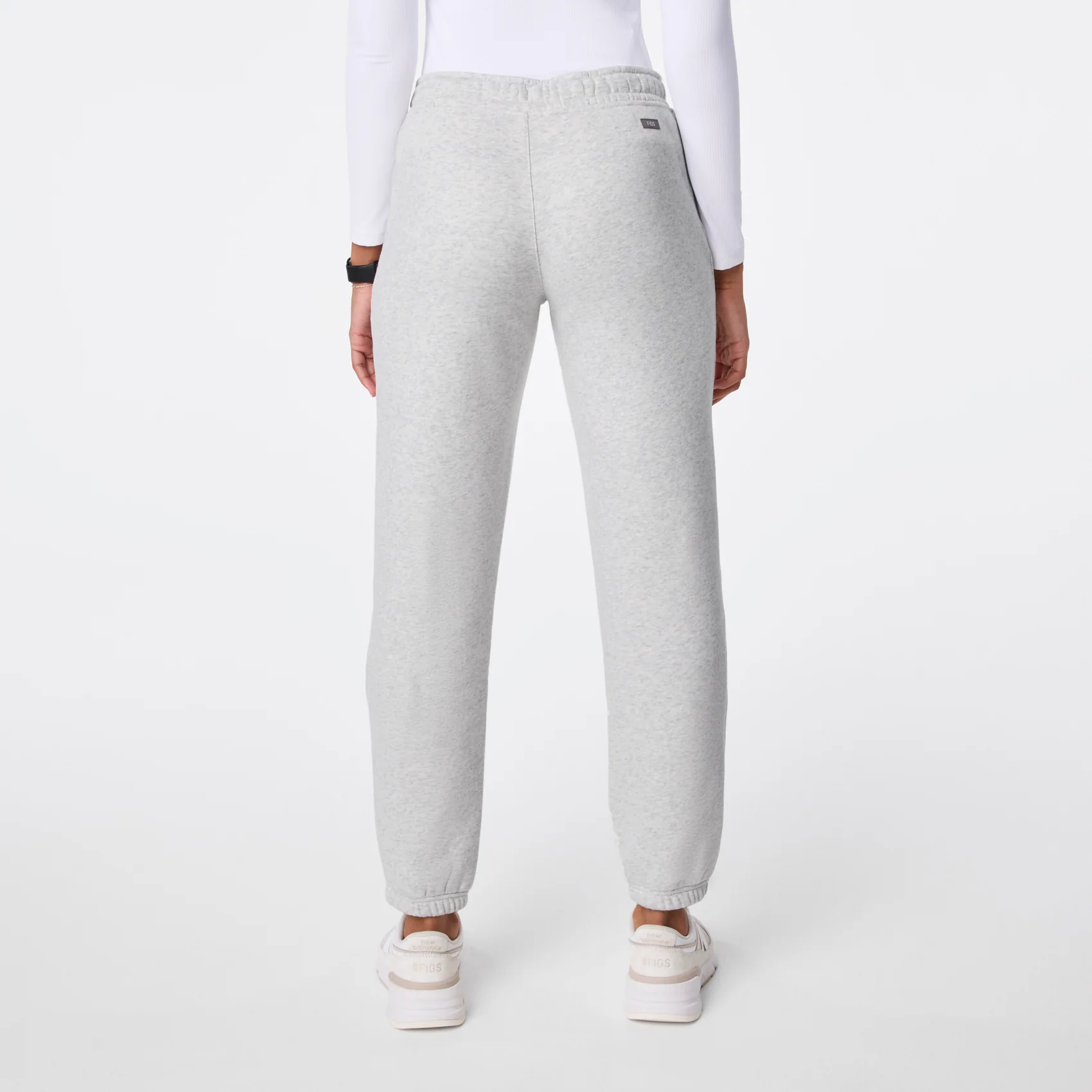 women's Heather Grey Off-Shift Relaxed - Jogger Sweatpant™ - Image 4