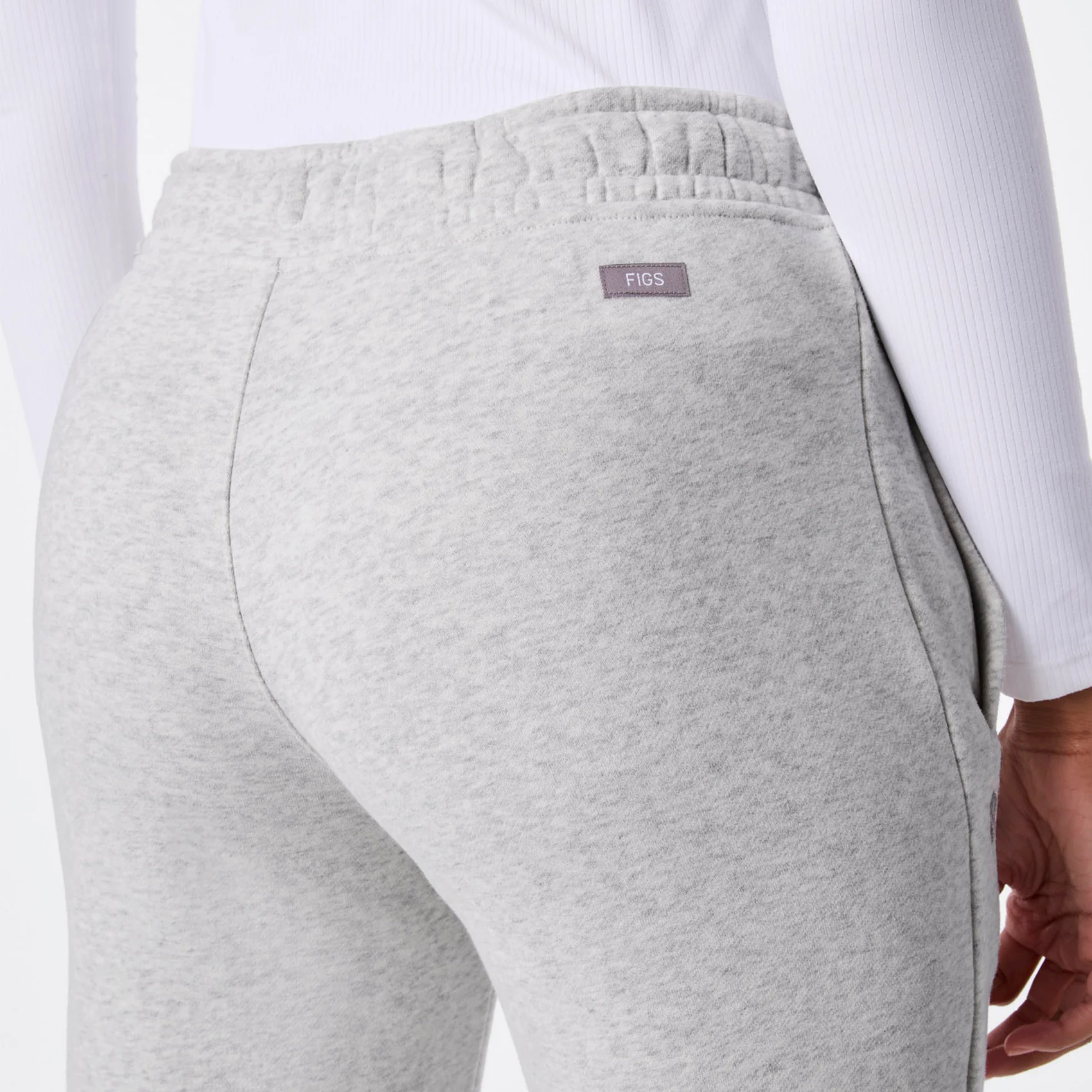 women's Heather Grey Off-Shift Relaxed - Jogger Sweatpant™ - Image 5
