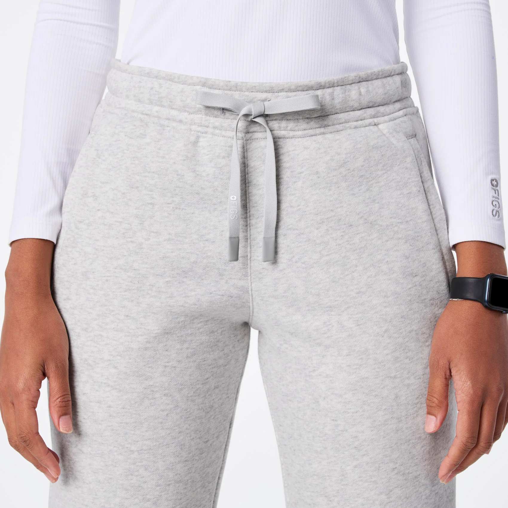 women's Heather Grey Off-Shift Relaxed - Jogger Sweatpant™ - Image 6