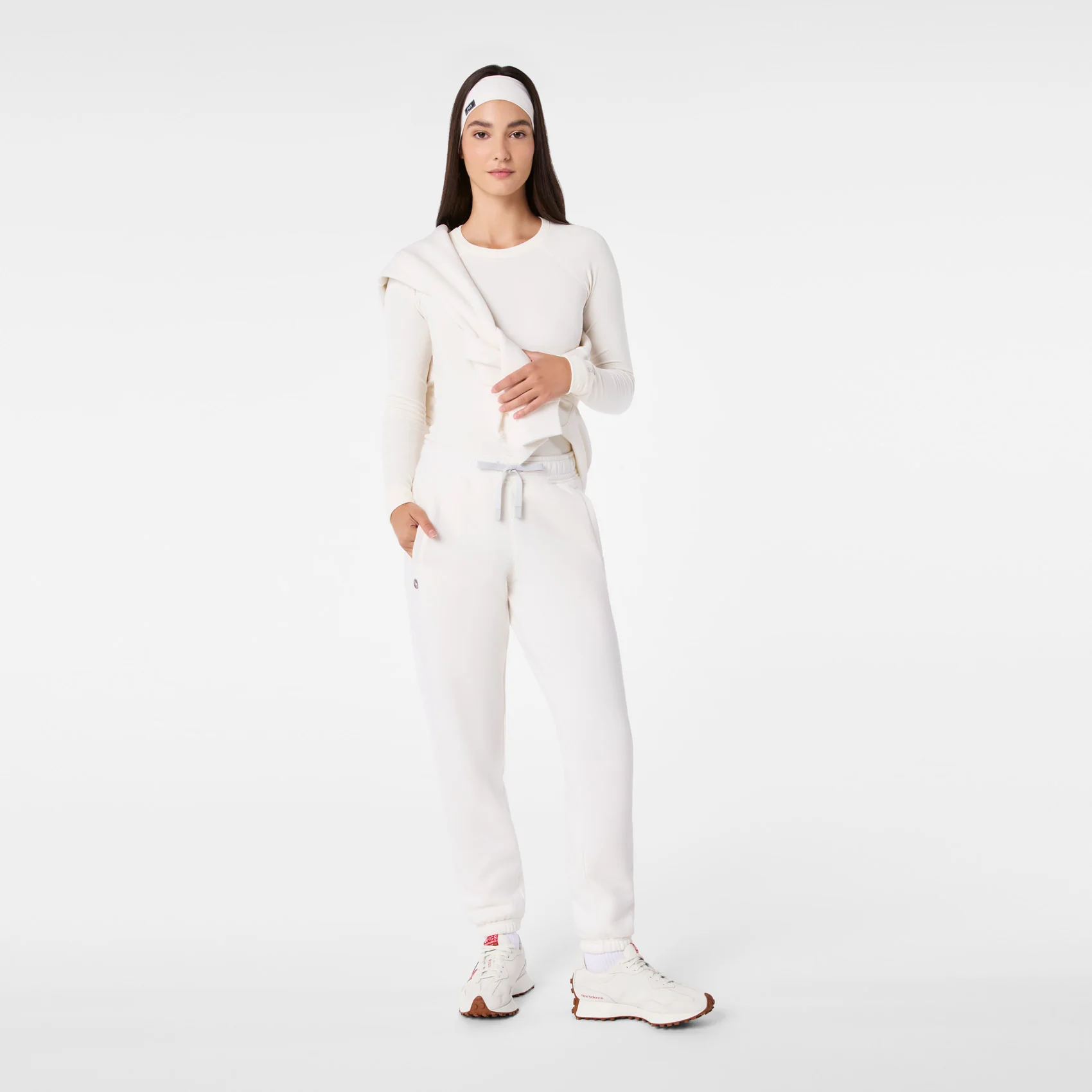 women's Off White Off-Shift Relaxed - Jogger Sweatpant™ - Image 2