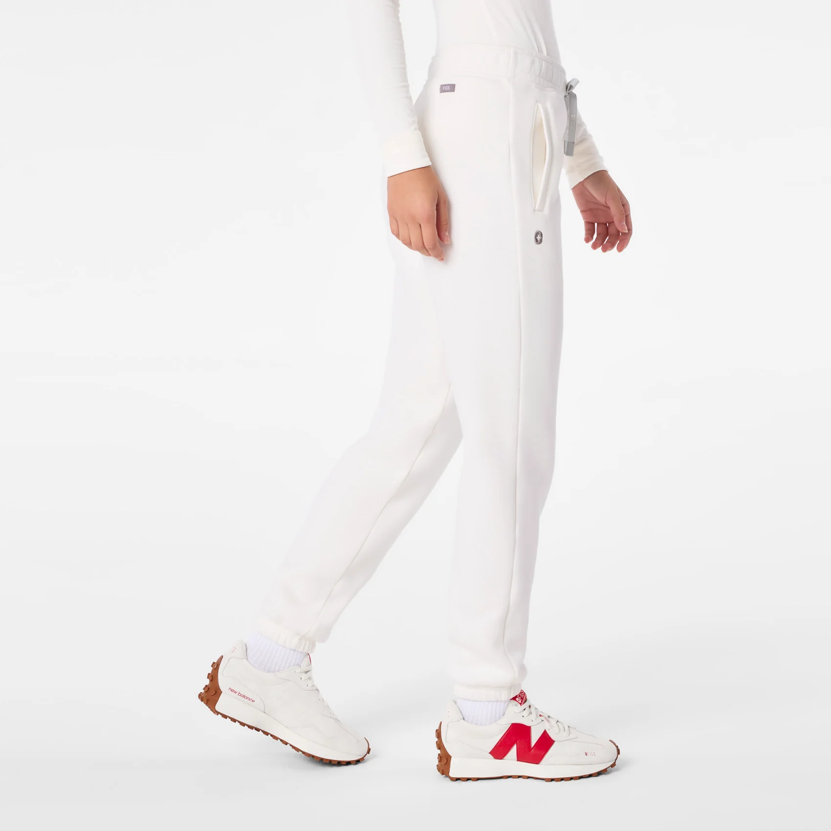 women's Off White Off-Shift Relaxed - Jogger Sweatpant™ - Image 3