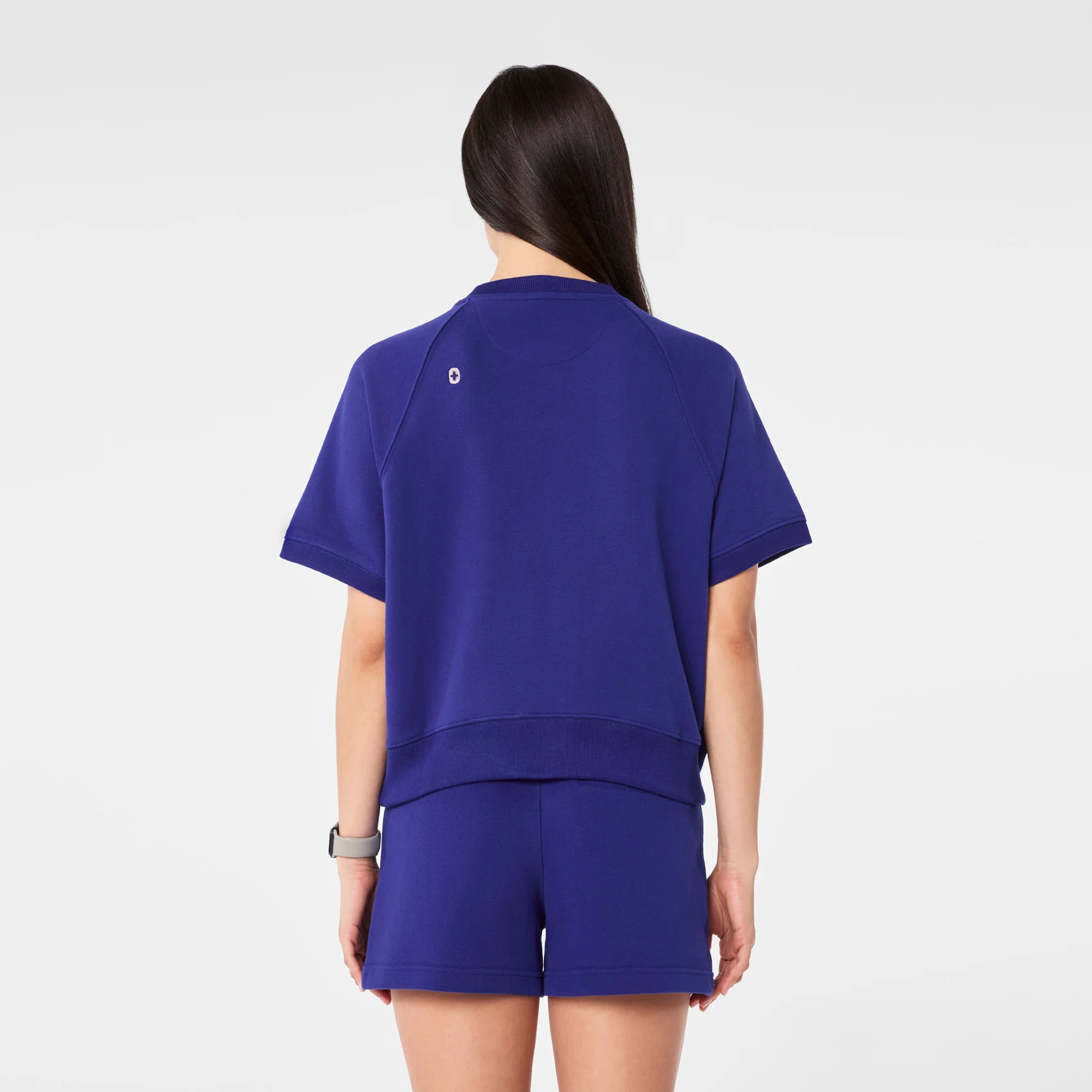 women's Deep Royal Blue Off-Shift - Shortsleeve Sweatshirt™ - Image 4