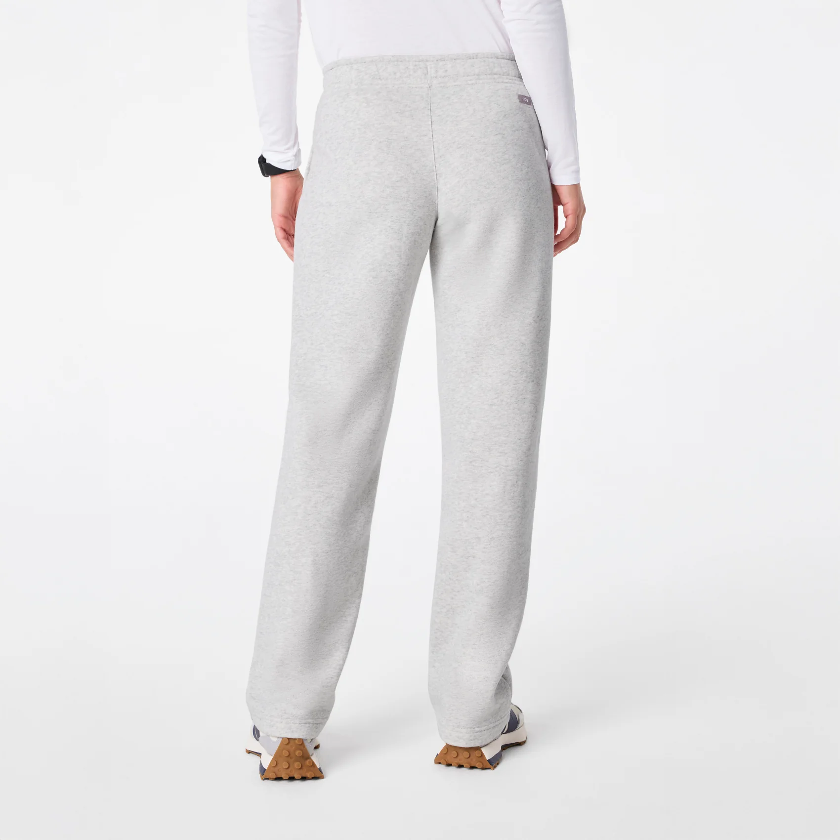 women's Heather Grey Off-Shift Straight Leg - Sweatpant⢠- Image 4