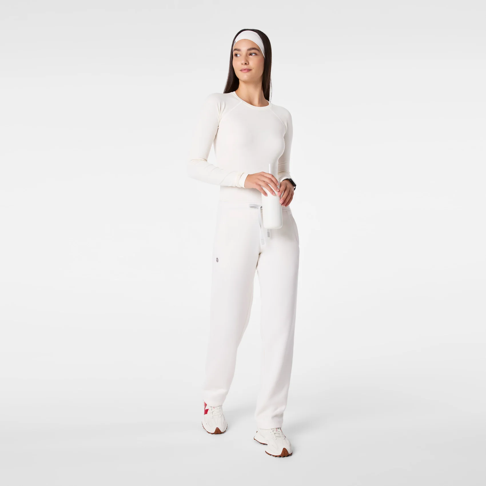 women's Off White Off-Shift Straight Leg - Sweatpant™ - Image 2
