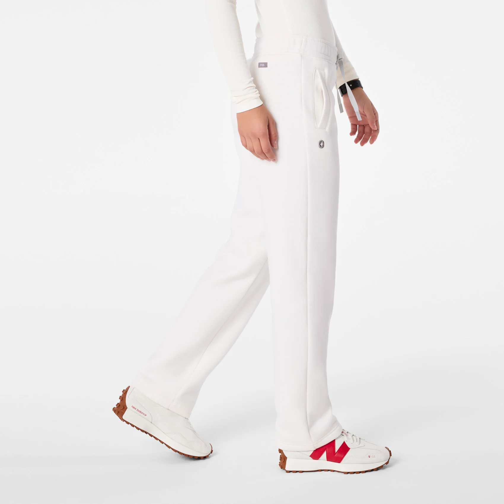 women's Off White Off-Shift Straight Leg - Sweatpant™ - Image 3