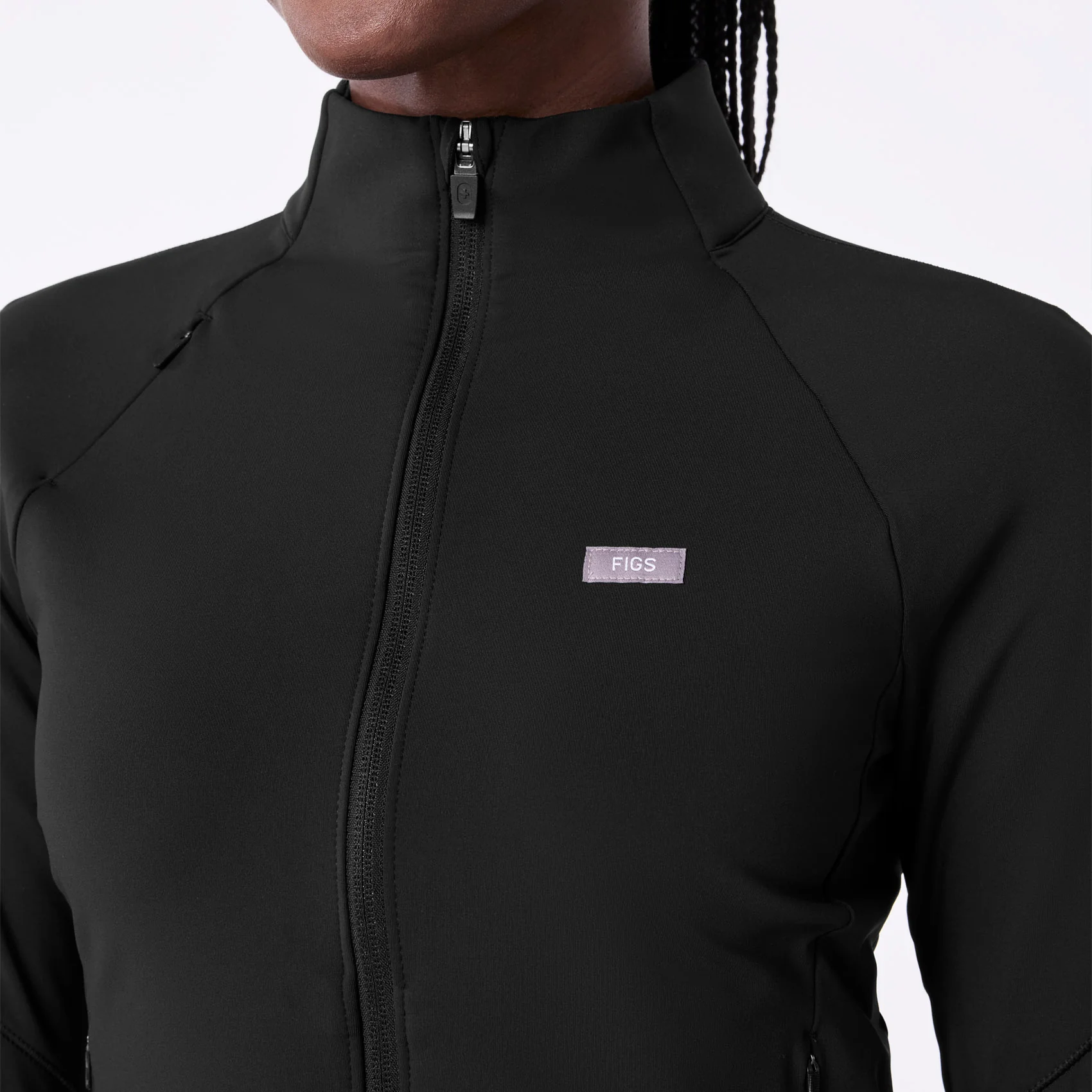 women's Black On-Shift ContourKnit Cropped Jacket™ - Image 7