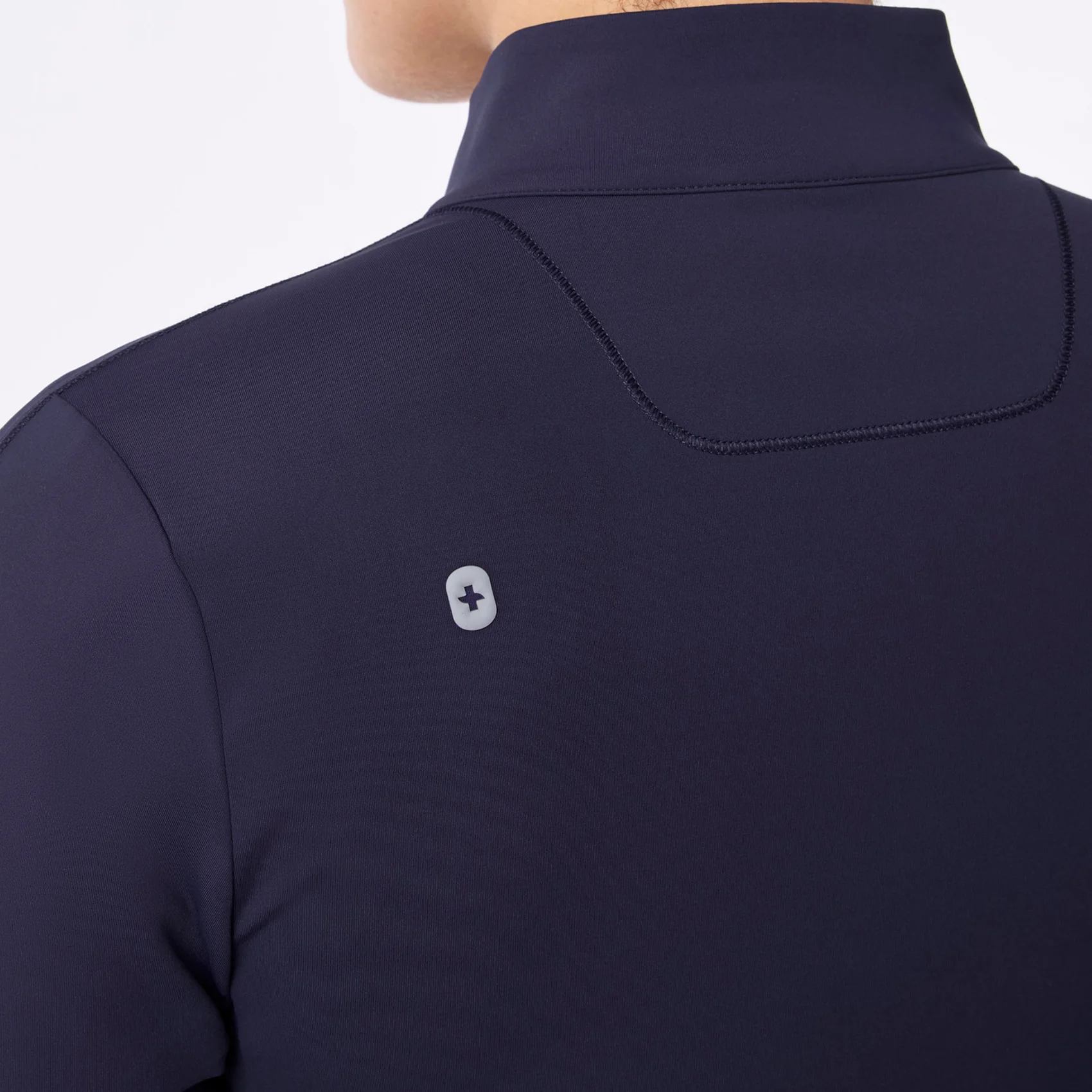 women's Navy On-Shift ContourKnit Cropped Jacket™ - Image 5