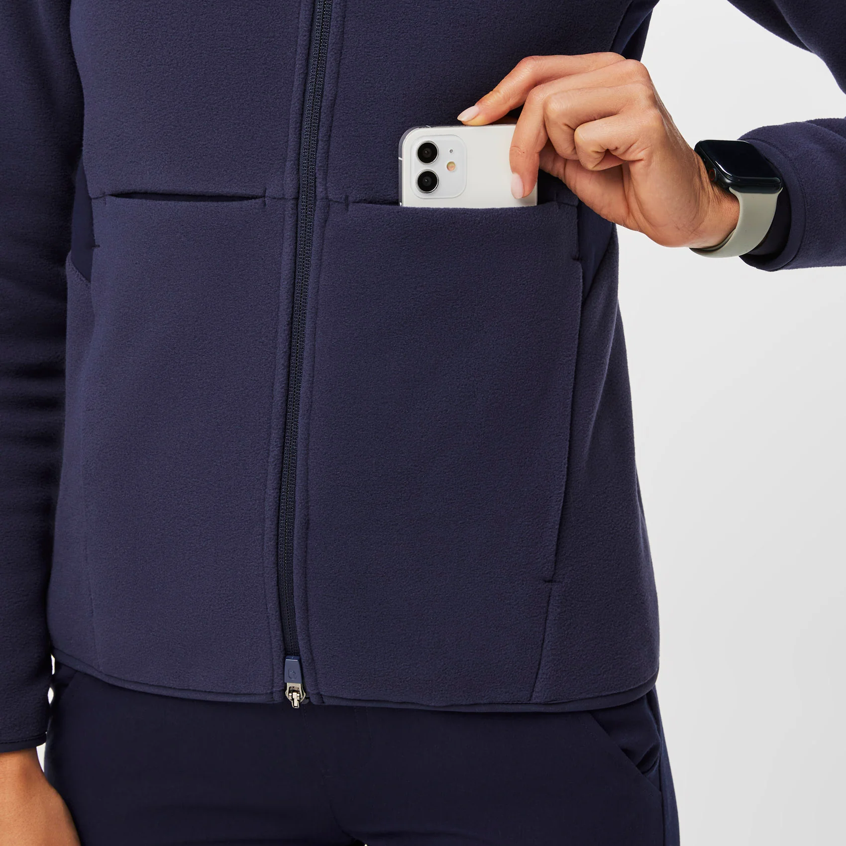 Women's Navy On-Shift™ - Fleece Jacket - Image 6