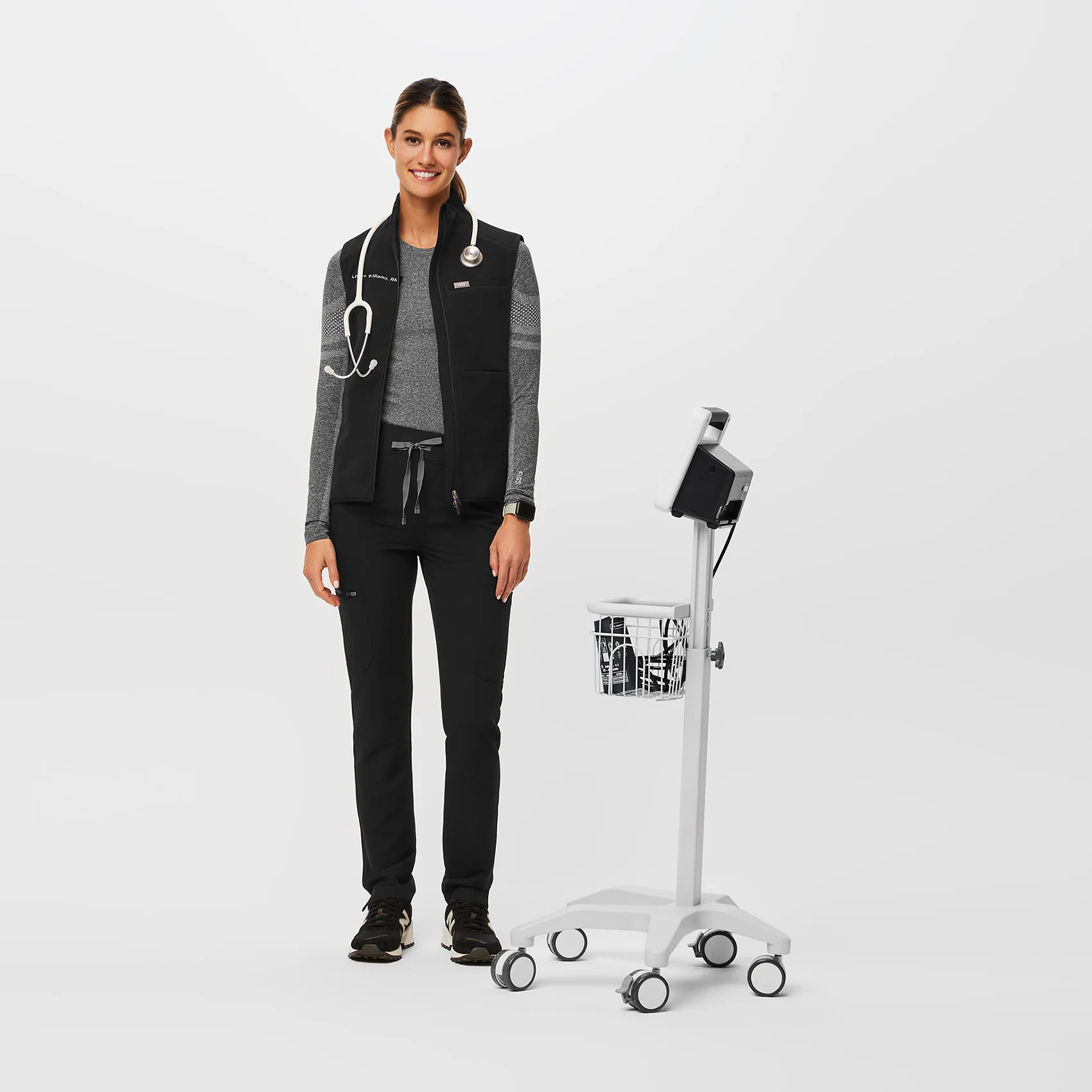 Women's Black On-Shift⢠- Fleece Vest - Image 2