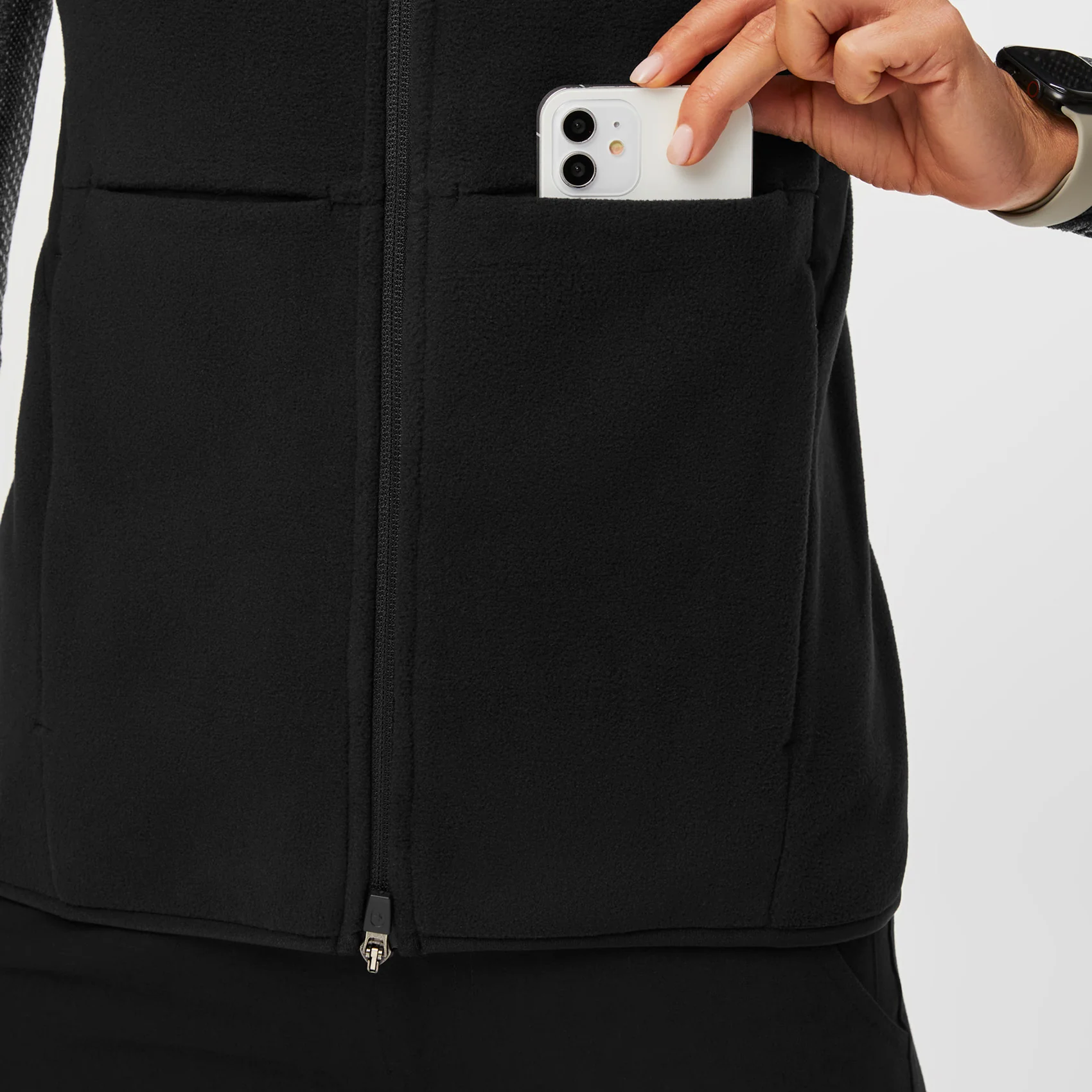 Women's Black On-Shift⢠- Fleece Vest - Image 6