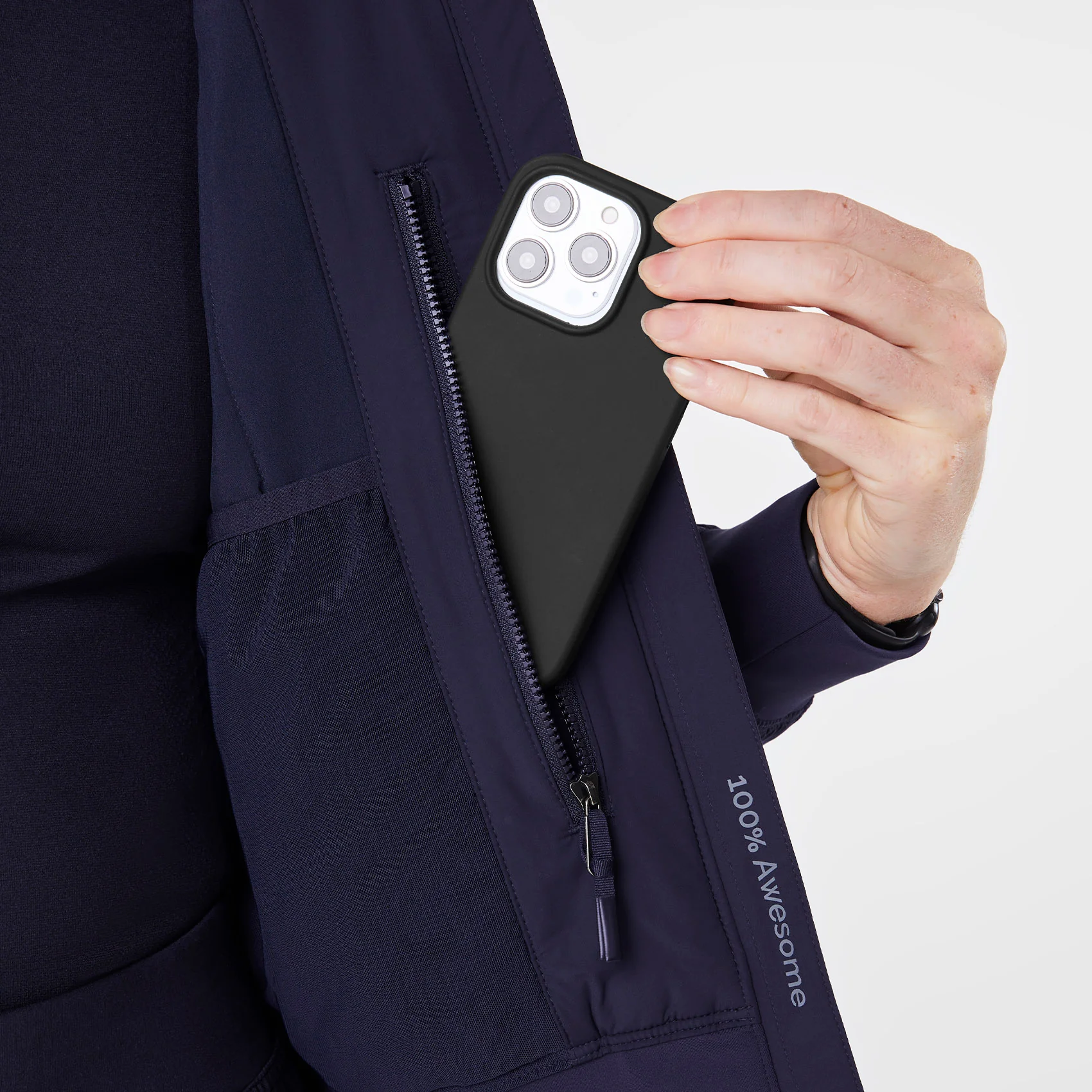 women's Navy On-Shift Float - Bomber Jacket™ - Image 11