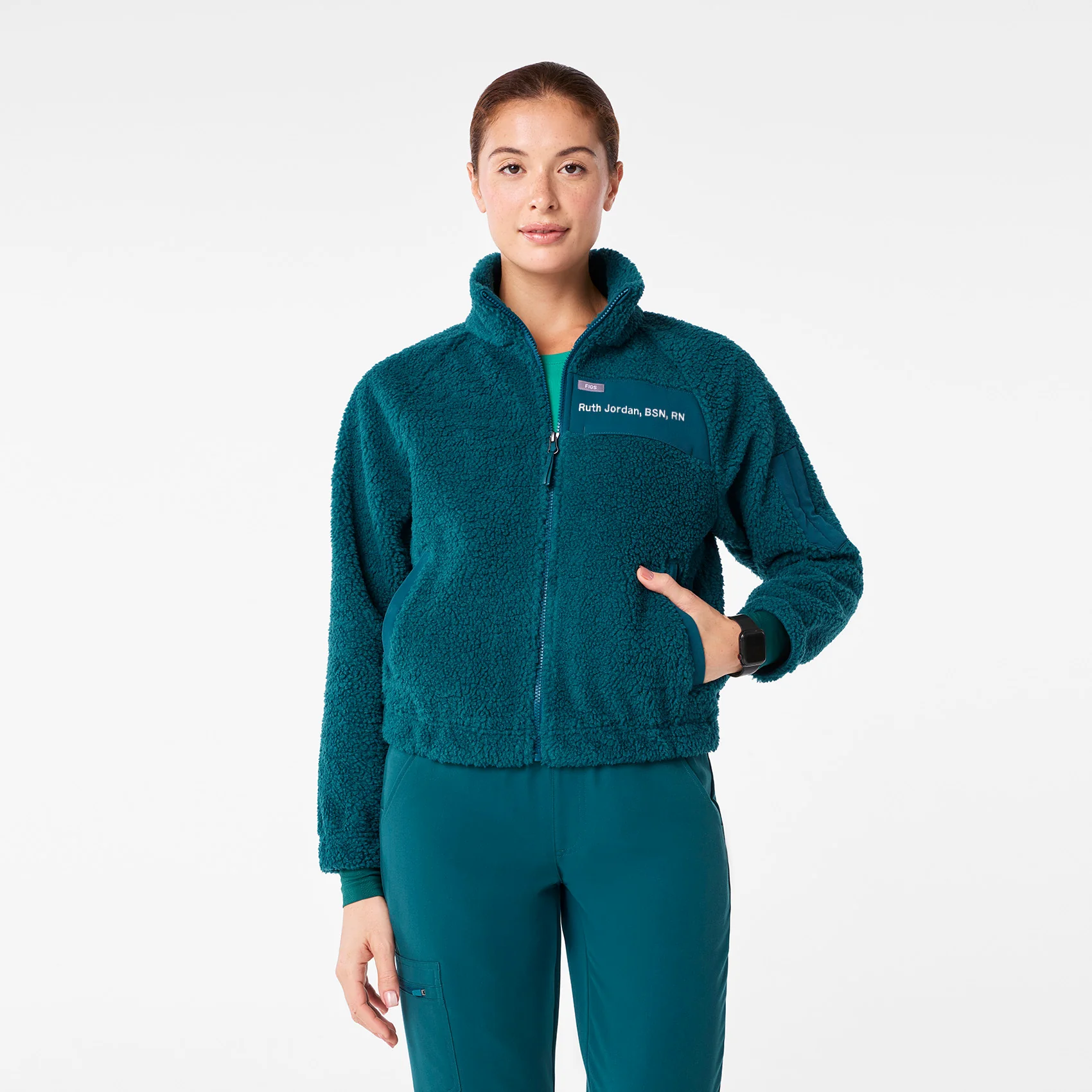 women's Caribbean Blue On-Shift High Pile - Bomber Jacket™