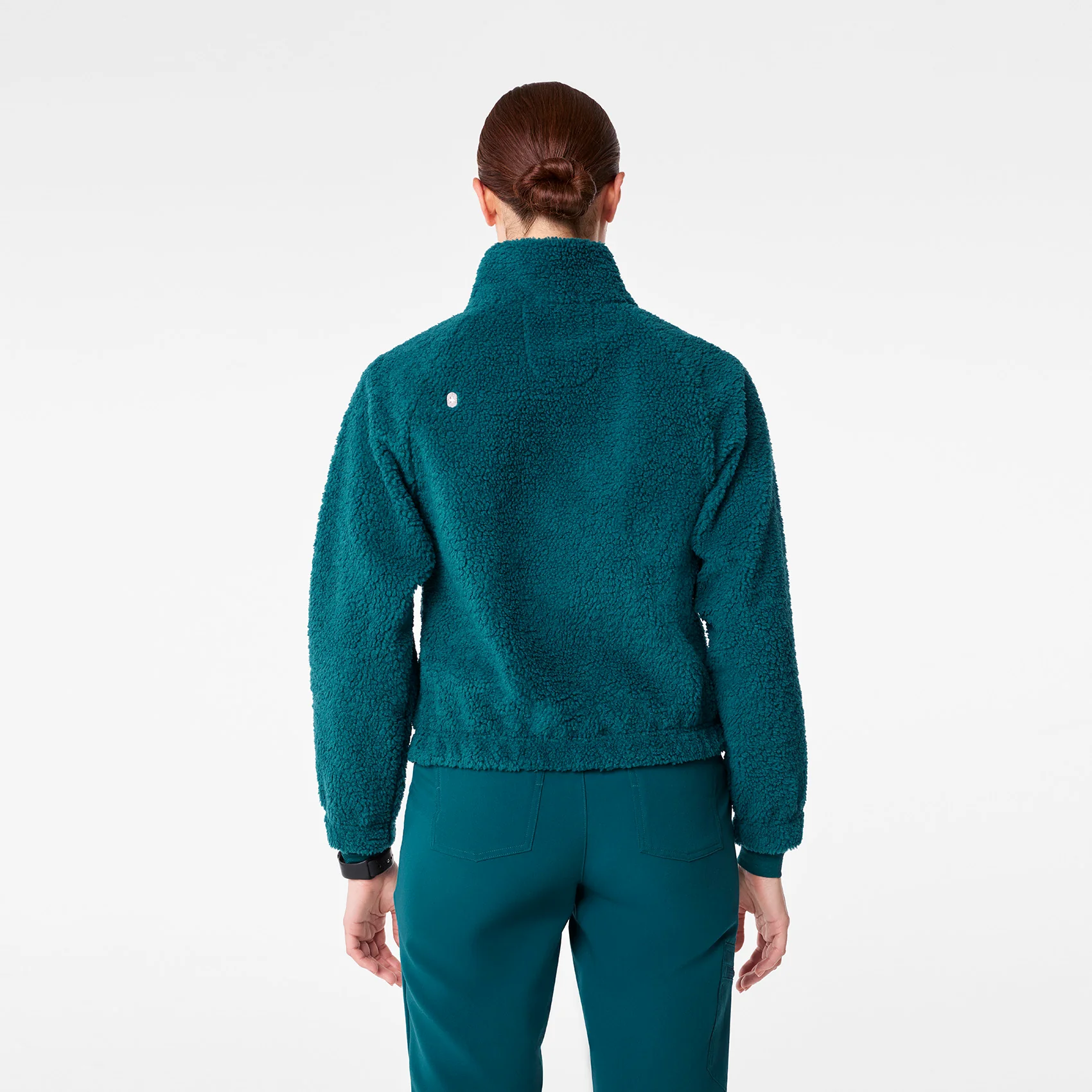 women's Caribbean Blue On-Shift High Pile - Bomber Jacket™ - Image 4
