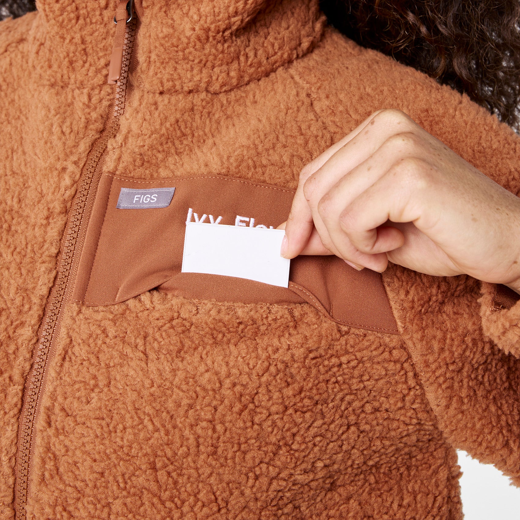 women's Mocha On-Shift High Pile - Bomber Jacket™ - Image 6