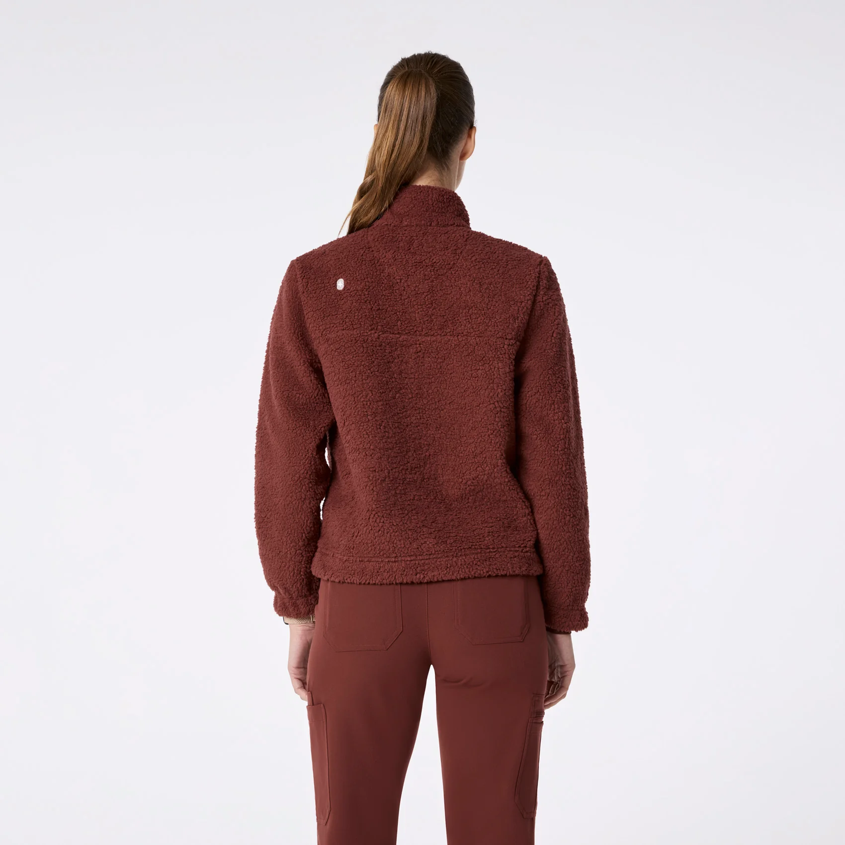 women's Walnut On-Shift High Pile - Fleece Pullover Jacket™ - Image 4
