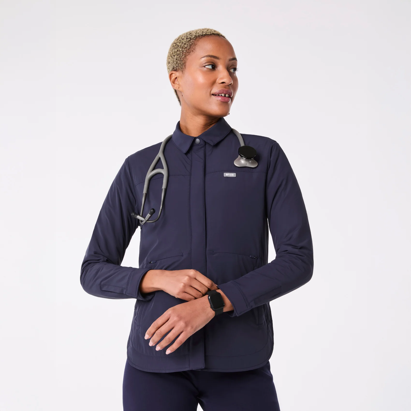 women's Navy On-Shift Float - Shacket™