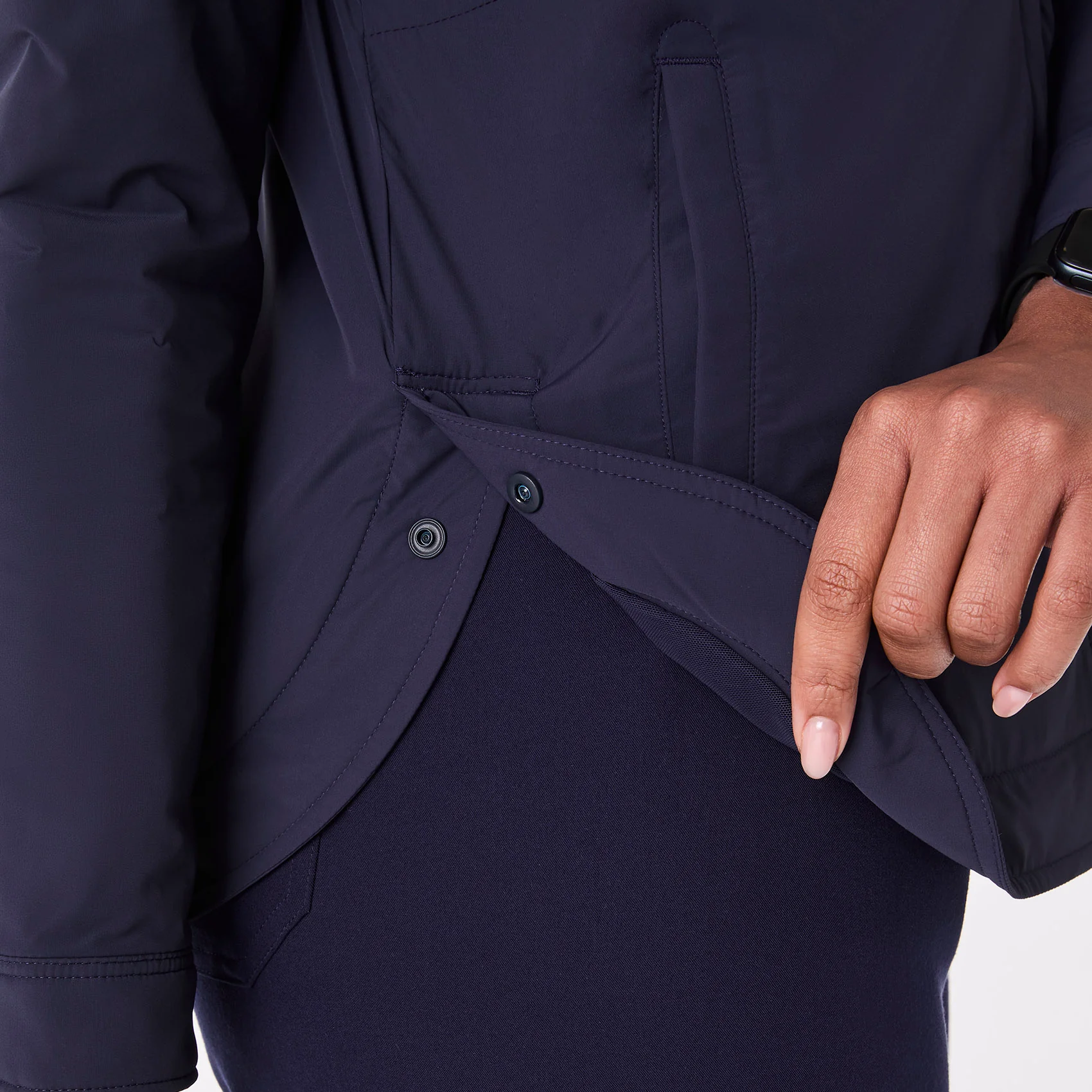 women's Navy On-Shift Float - Shacket™ - Image 8