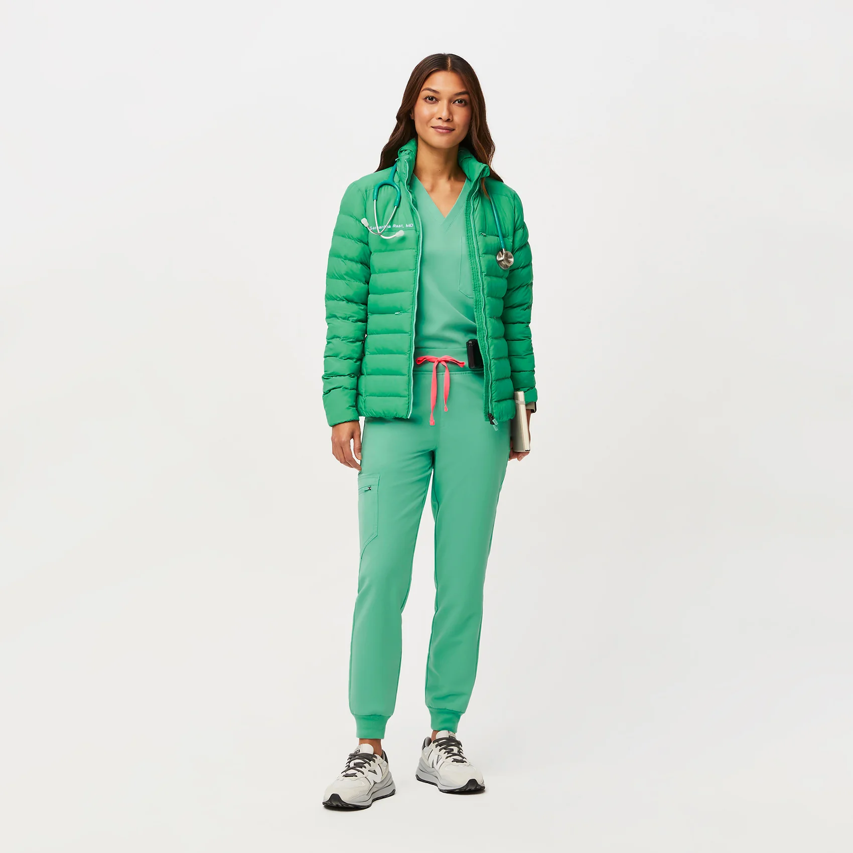 women's Surgical Green On-Shift™ Packable - Puffer Jacket - Image 2