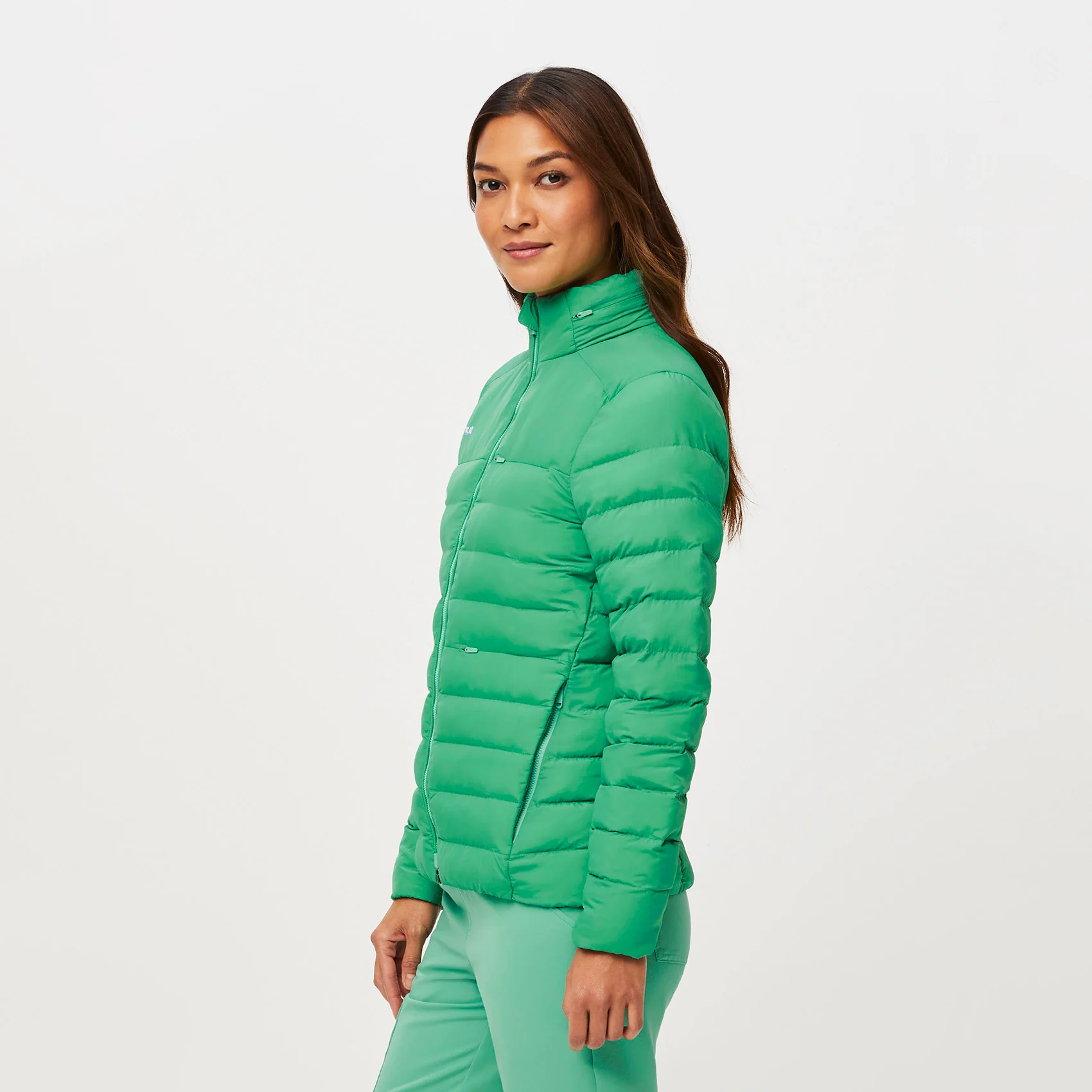women's Surgical Green On-Shift™ Packable - Puffer Jacket - Image 3