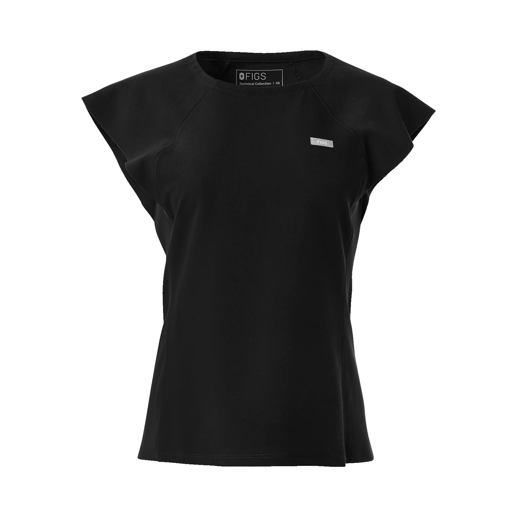 women's Black Orillia Slim Scoop Neck - Scrub Top - Image 9