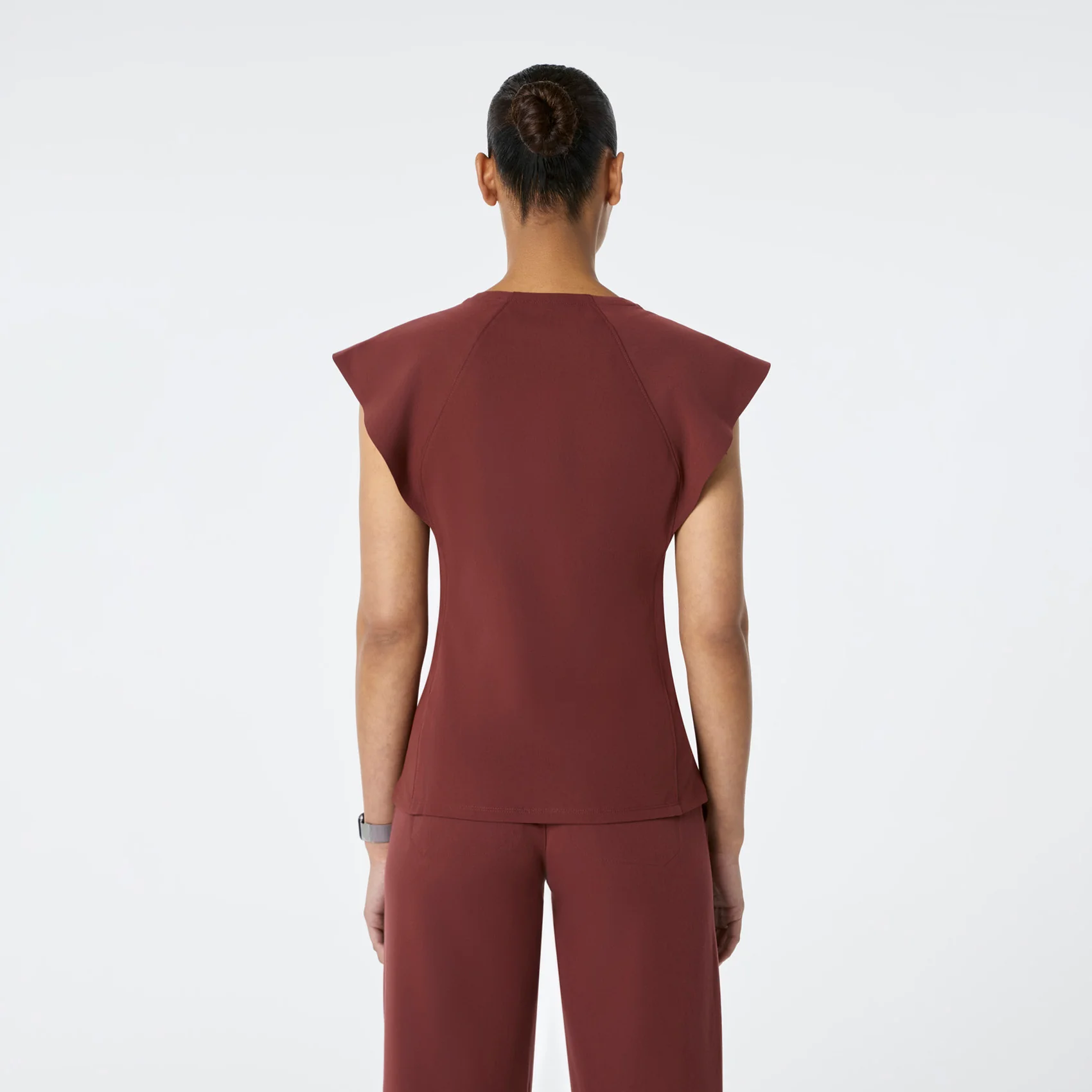 women's Walnut Orillia Slim Scoop Neck - Scrub Top - Image 4
