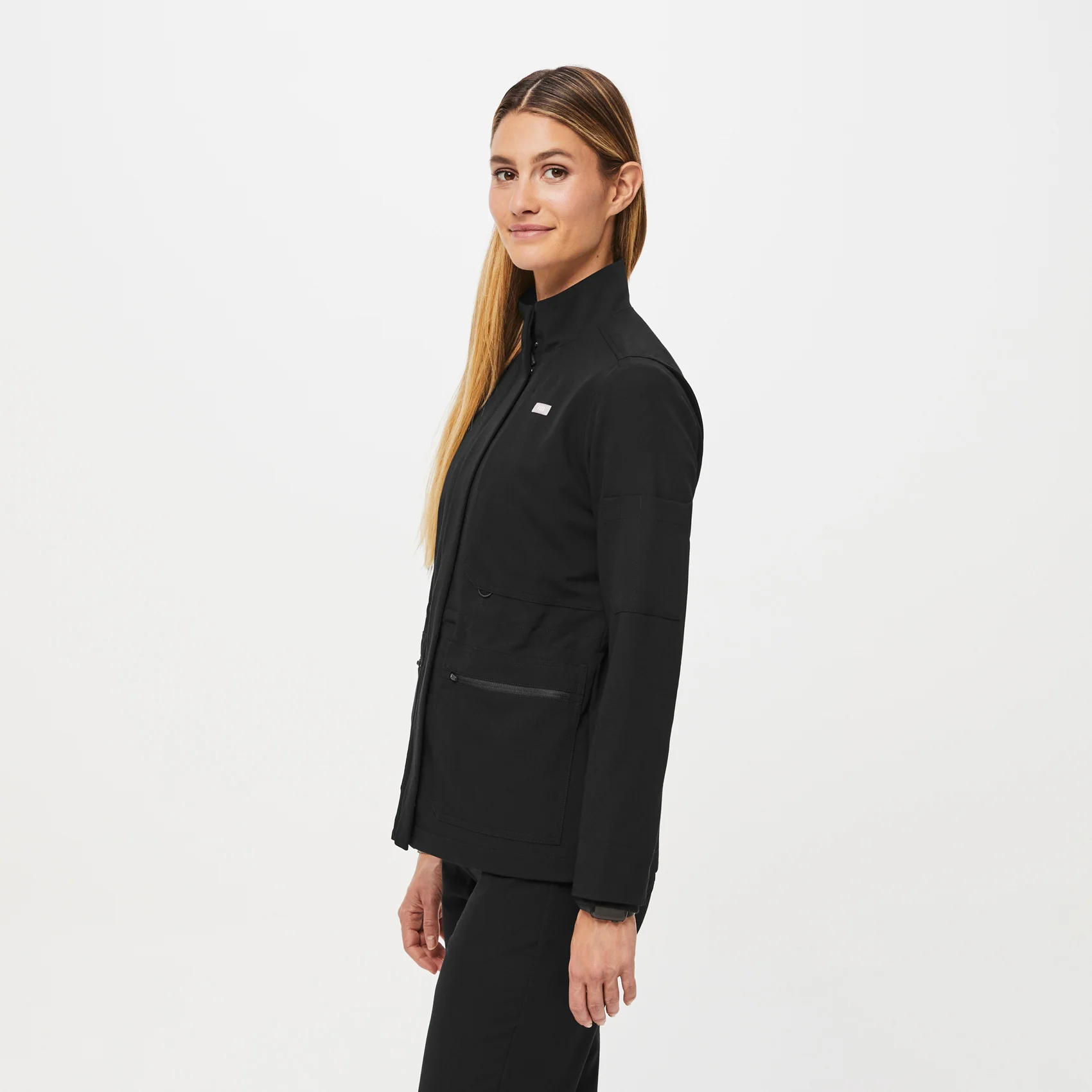 Women's Black Page - Scrub Jacket - Image 3