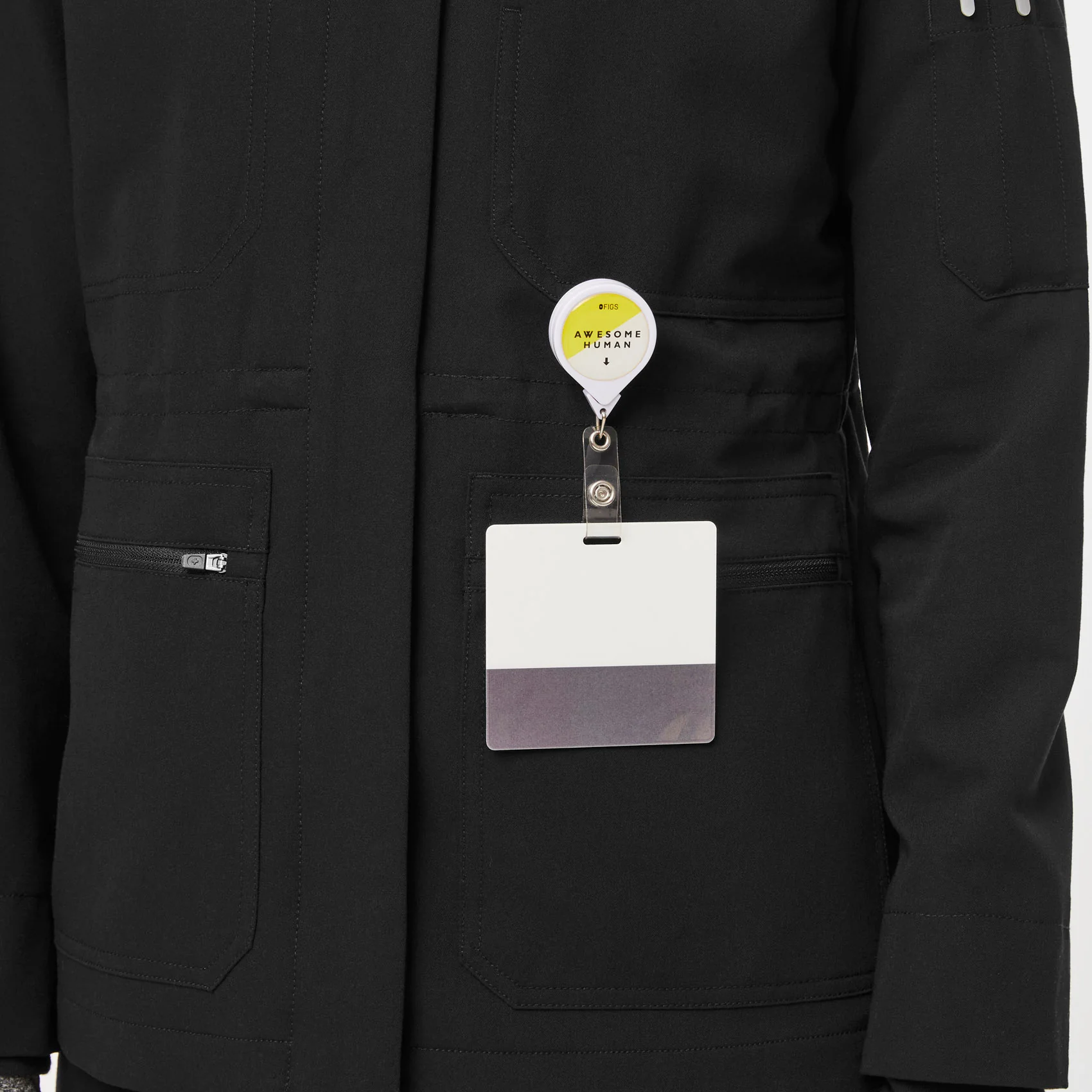 Women's Black Page - Scrub Jacket - Image 5